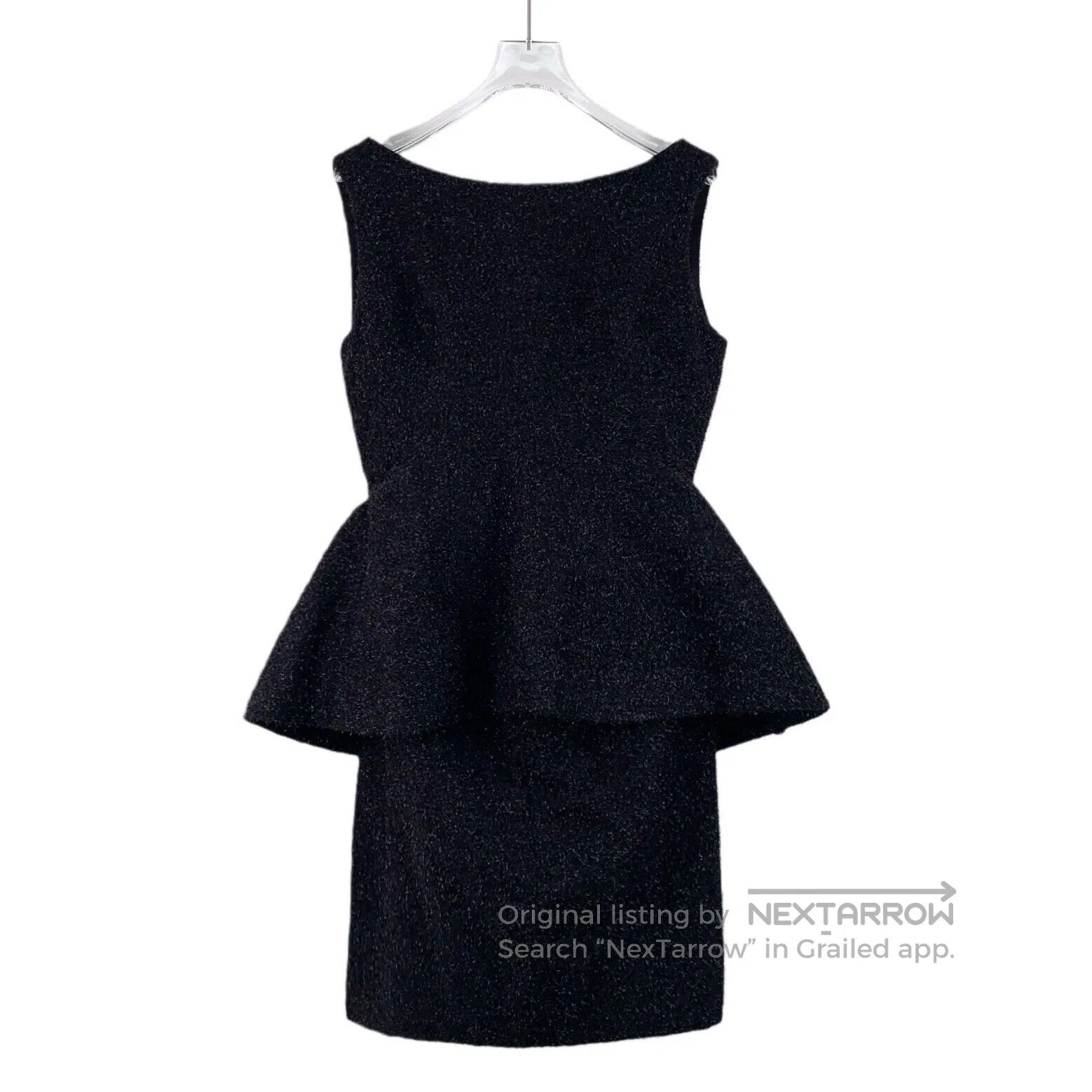 Balenciaga Balenciaga Black Silver Threaded Lace Wool Round Neck Slee Size XS / US 0-2 / IT 36-38 - 1 Thumbnail