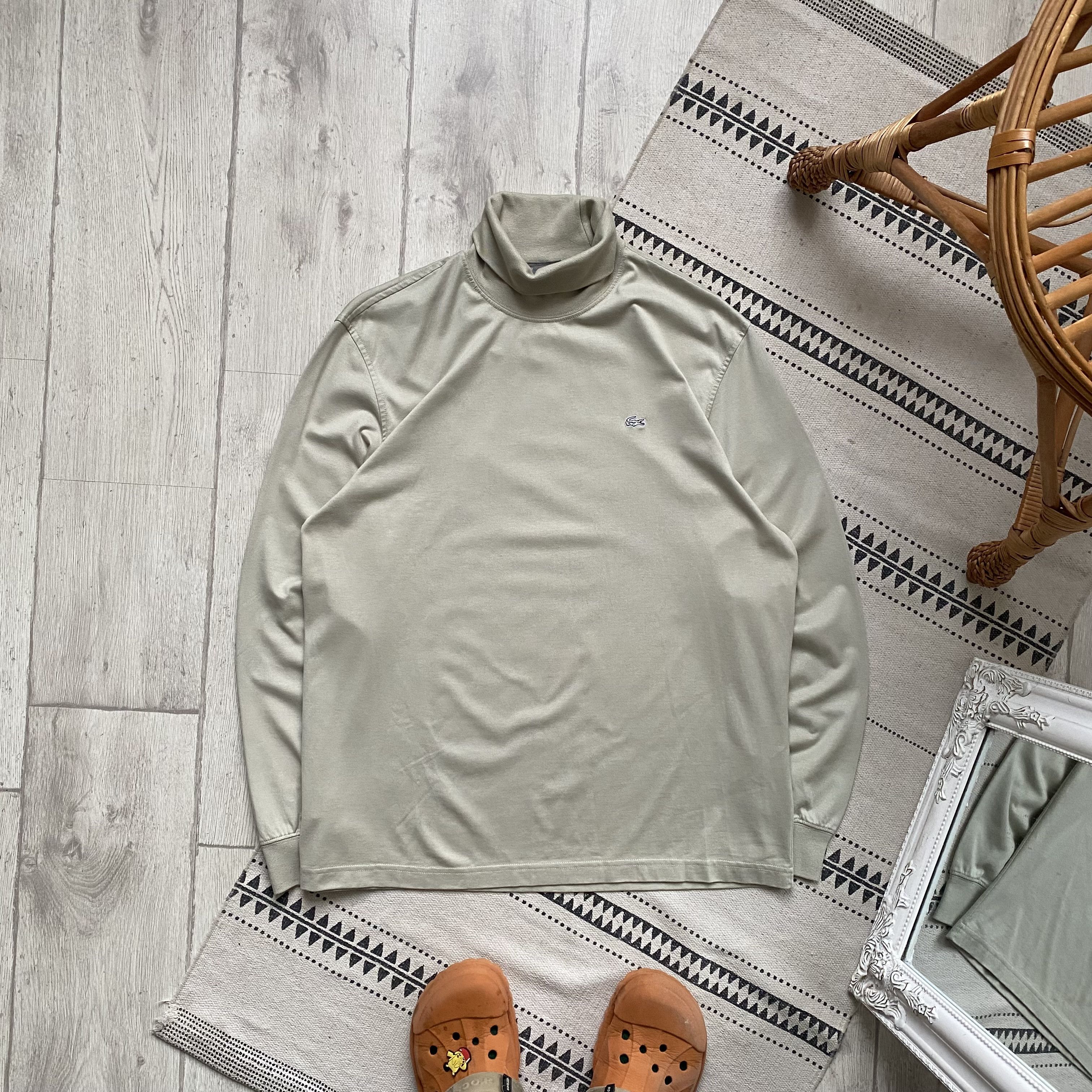 Lacoste 🐊 Vintage Lacoste Turtleneck long sleeve Oldmoney Size US L / EU 52-54 / 3 - 1 Thumbnail