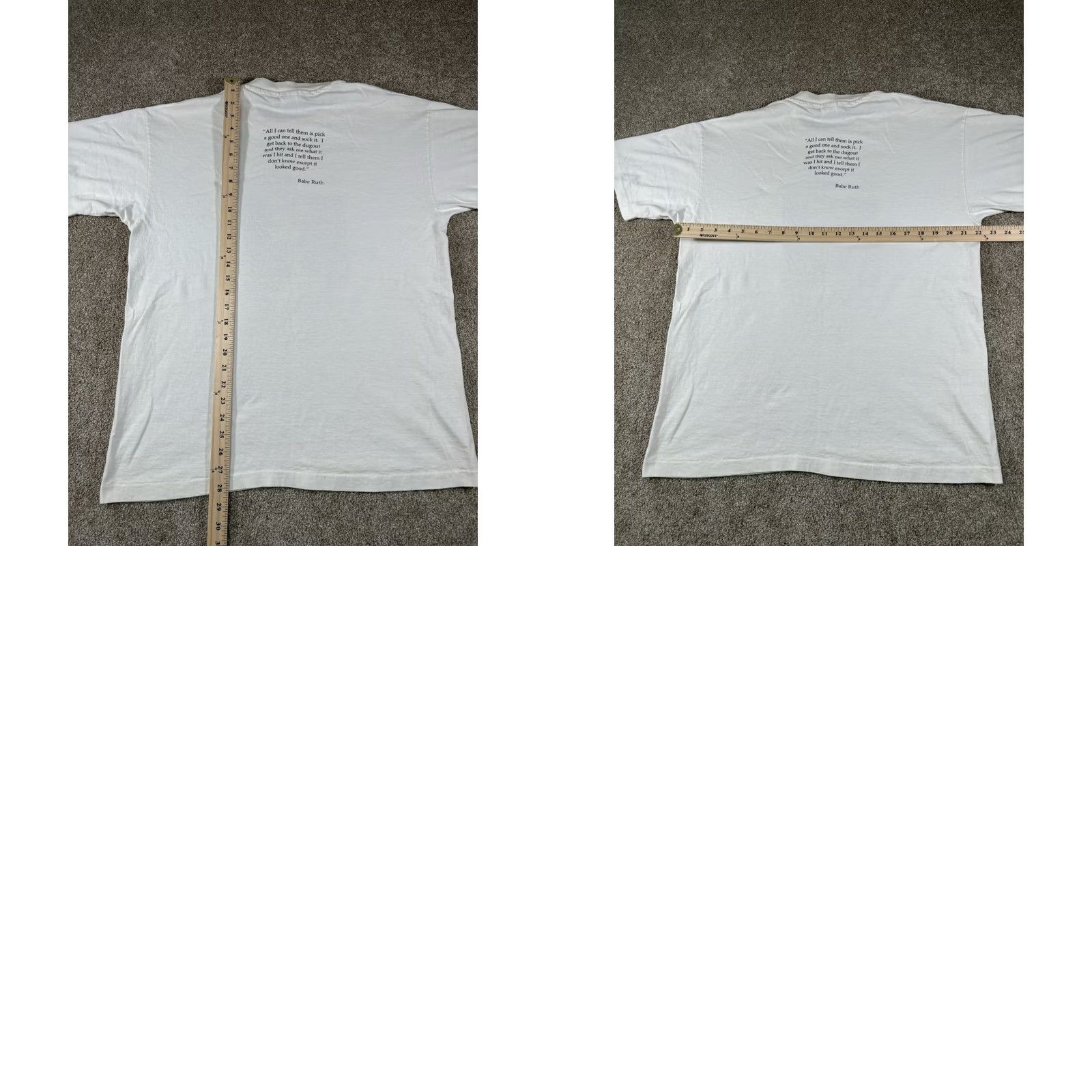 Anvil Vintage Babe Ruth Shirt - Adult Size XL - 1994 Yankees Baseball Graphic Size US XL / EU 56 / 4 - 8 Thumbnail