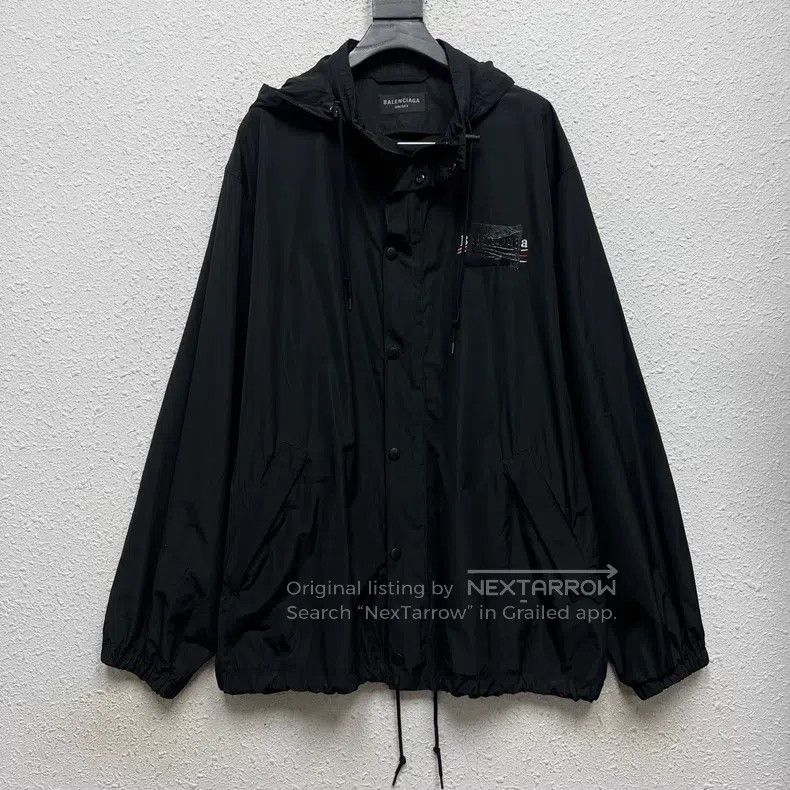 Balenciaga Balenciaga Coca-Cola Tape Print Hooded Snap Button Windbre Size US XS / EU 42 / 0 - 2 Thumbnail