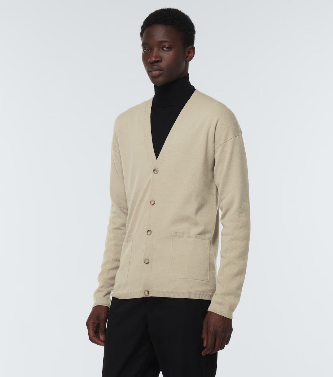 Rick Owens o1y0325 Cardigan in Beige Size US L / EU 52-54 / 3 - 3 Thumbnail