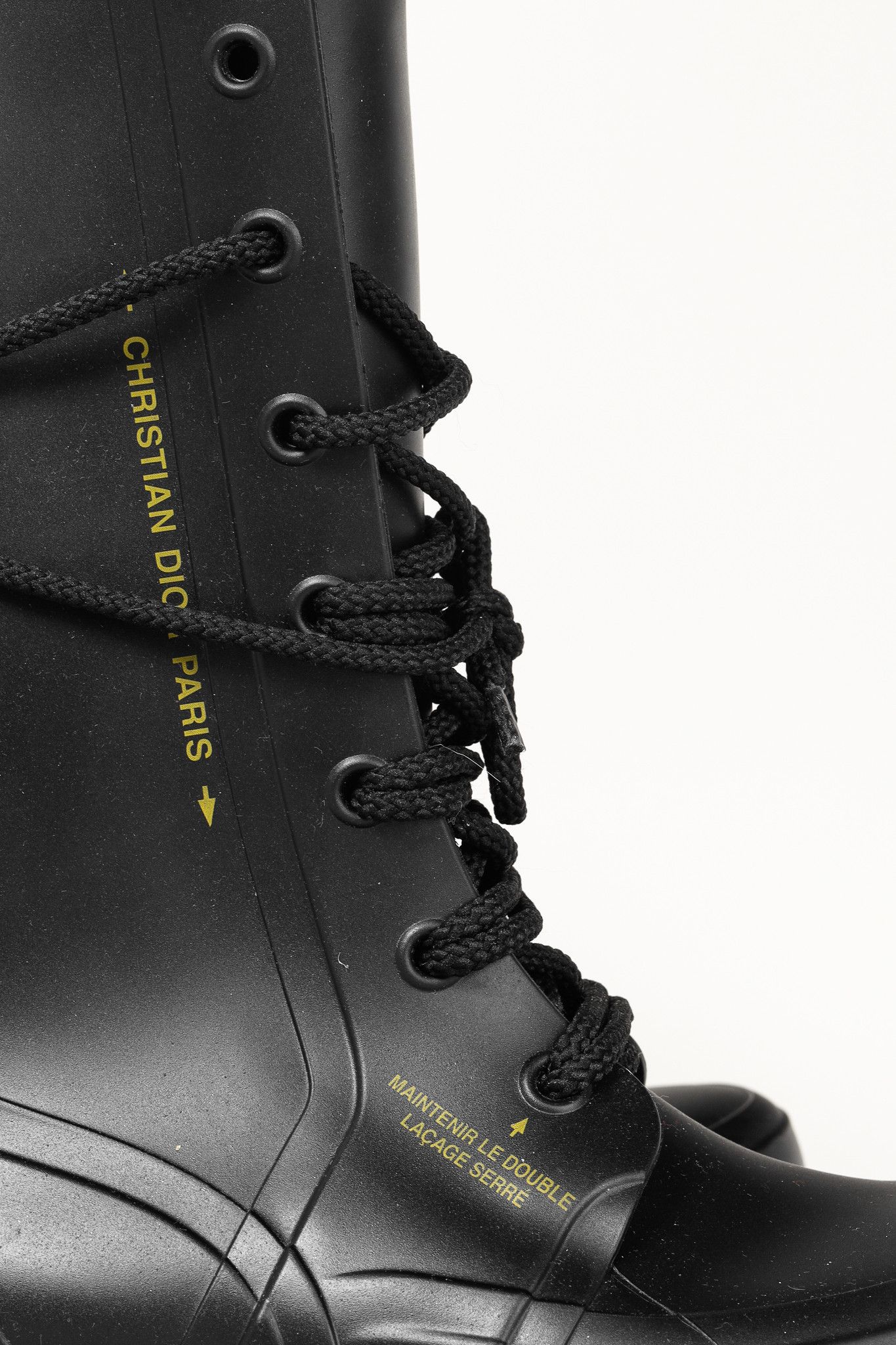 Dior Christian Dior DiorCamp Bee Accent Rubber Combat Style Boot Size US 6.5 / IT 36.5 - 7 Thumbnail