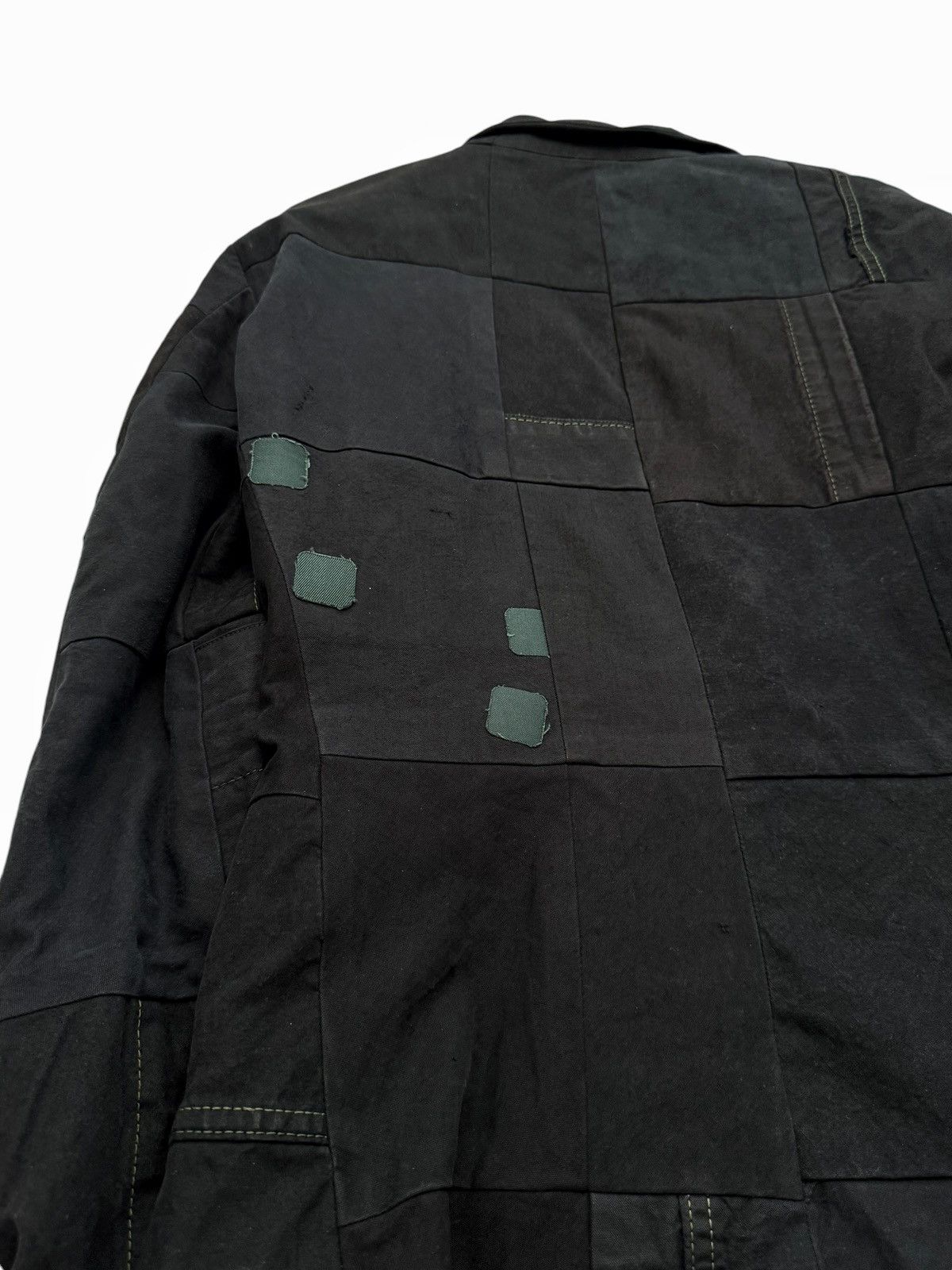 Greg Lauren Sz1 1/1 Black Workwear Tux Ollie Blazer Patchwork Jacket Size US S / EU 44-46 / 1 - 9 Thumbnail