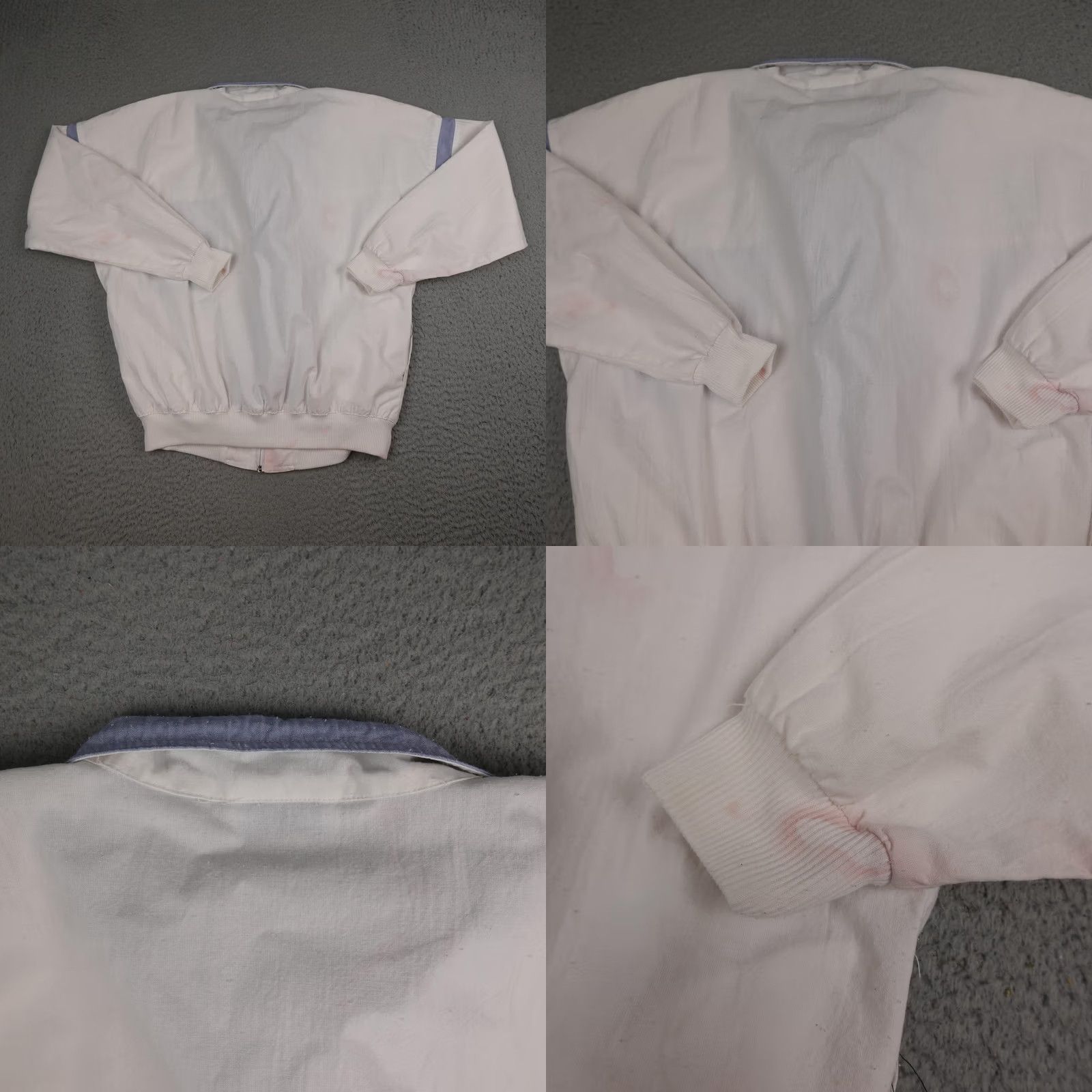 Vintage VINTAGE JP Sport Jacket Womens Large White Chambray Collar Windbreaker 80s Zip Size L / US 10 / IT 46 - 9 Thumbnail