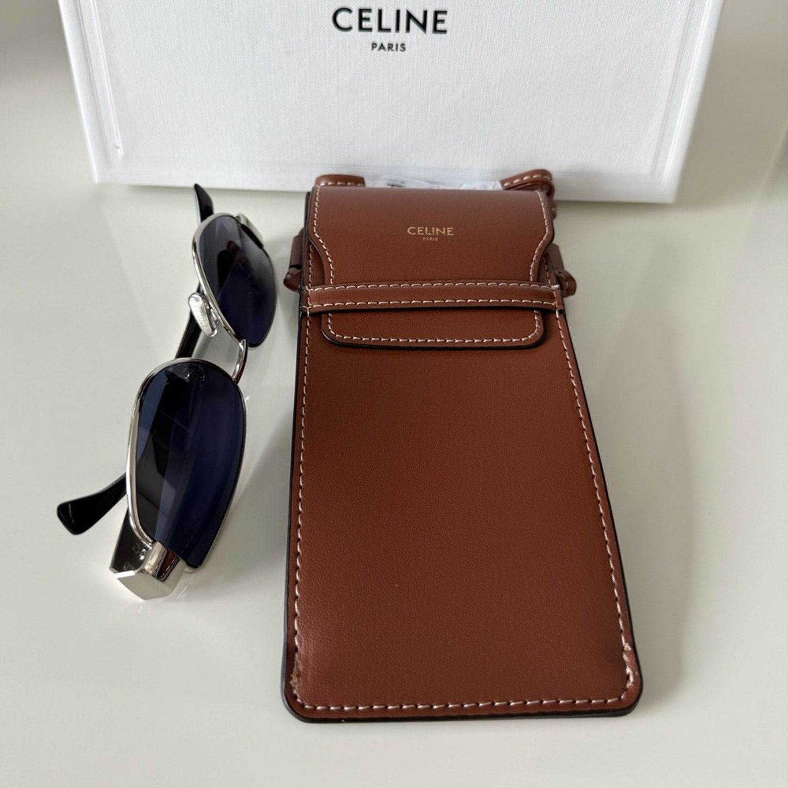Celine NEW!!! Celine metal Triomphe sunglasses CL40293U 16V 650$ Size ONE SIZE - 9 Thumbnail