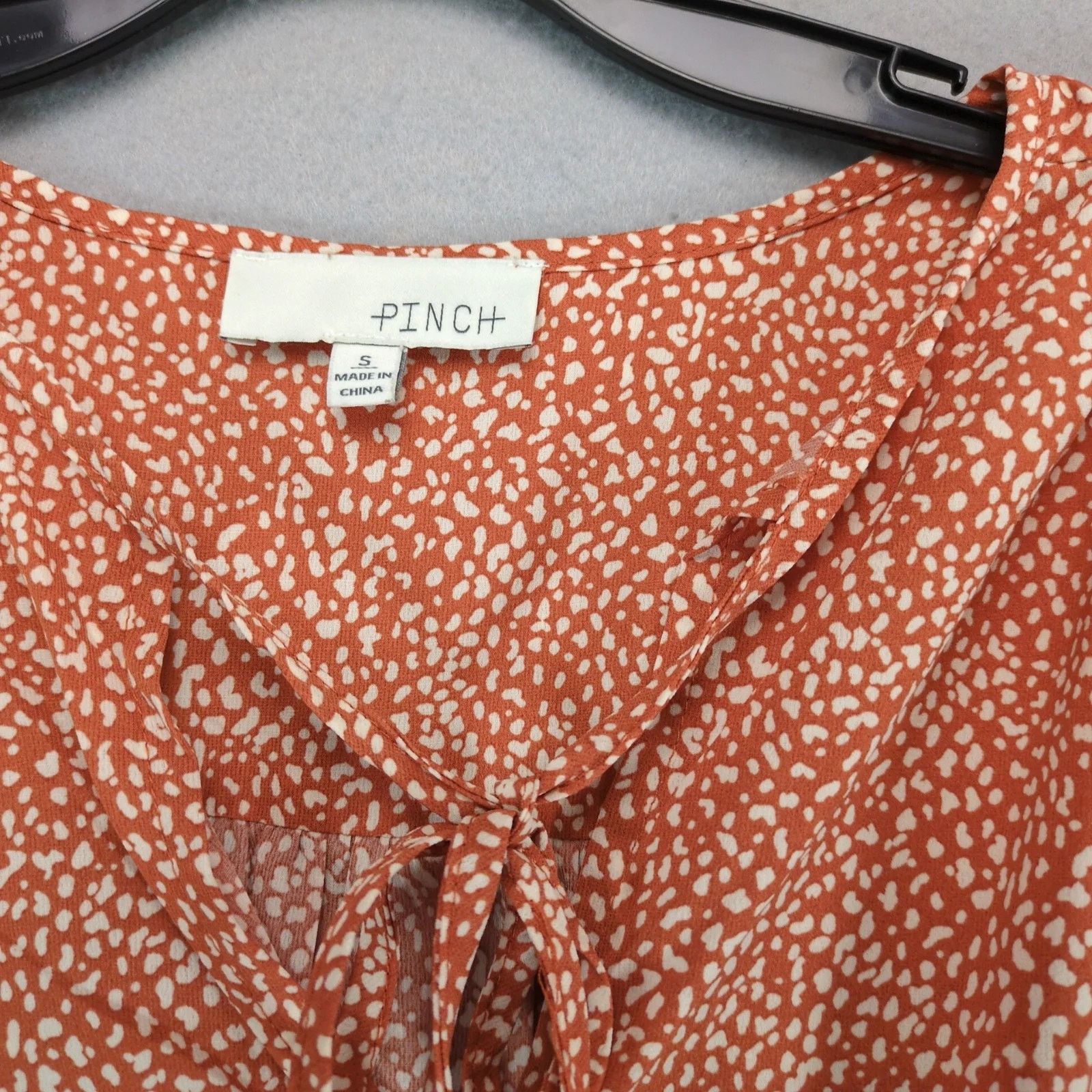 Other Pinch Phoenix Spotted Tiered Puff Slv Dress S Elastic Waist Size S / US 4 / IT 40 - 2 Thumbnail