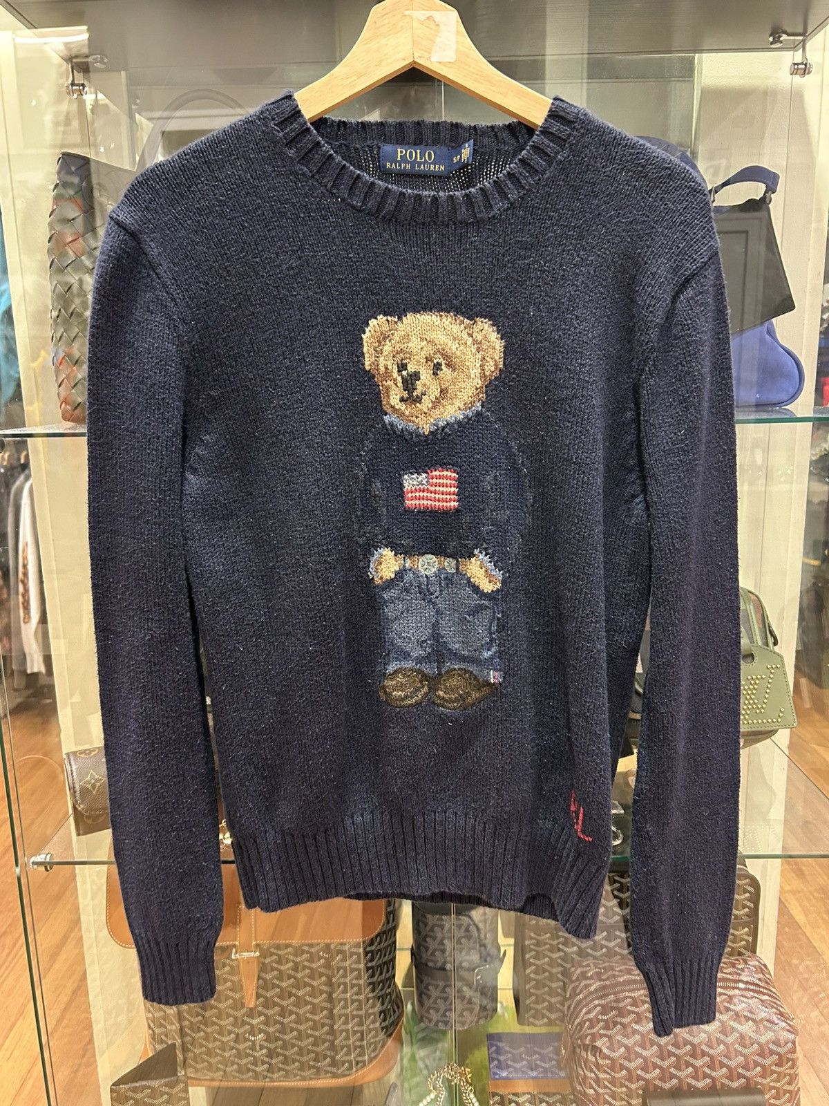 Polo Ralph Lauren Polo Ralph Lauren Bear Sweater Navy Size US S / EU 44-46 / 1 - 1 Thumbnail