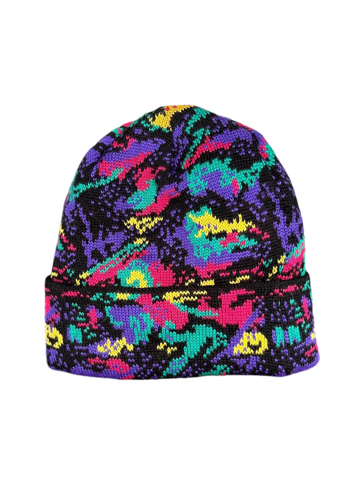 punkandyo ビーニーTRACK PATTERN BEANIE BLACK Punk and Yo × Vintage Punkandyo beanie | Grailed