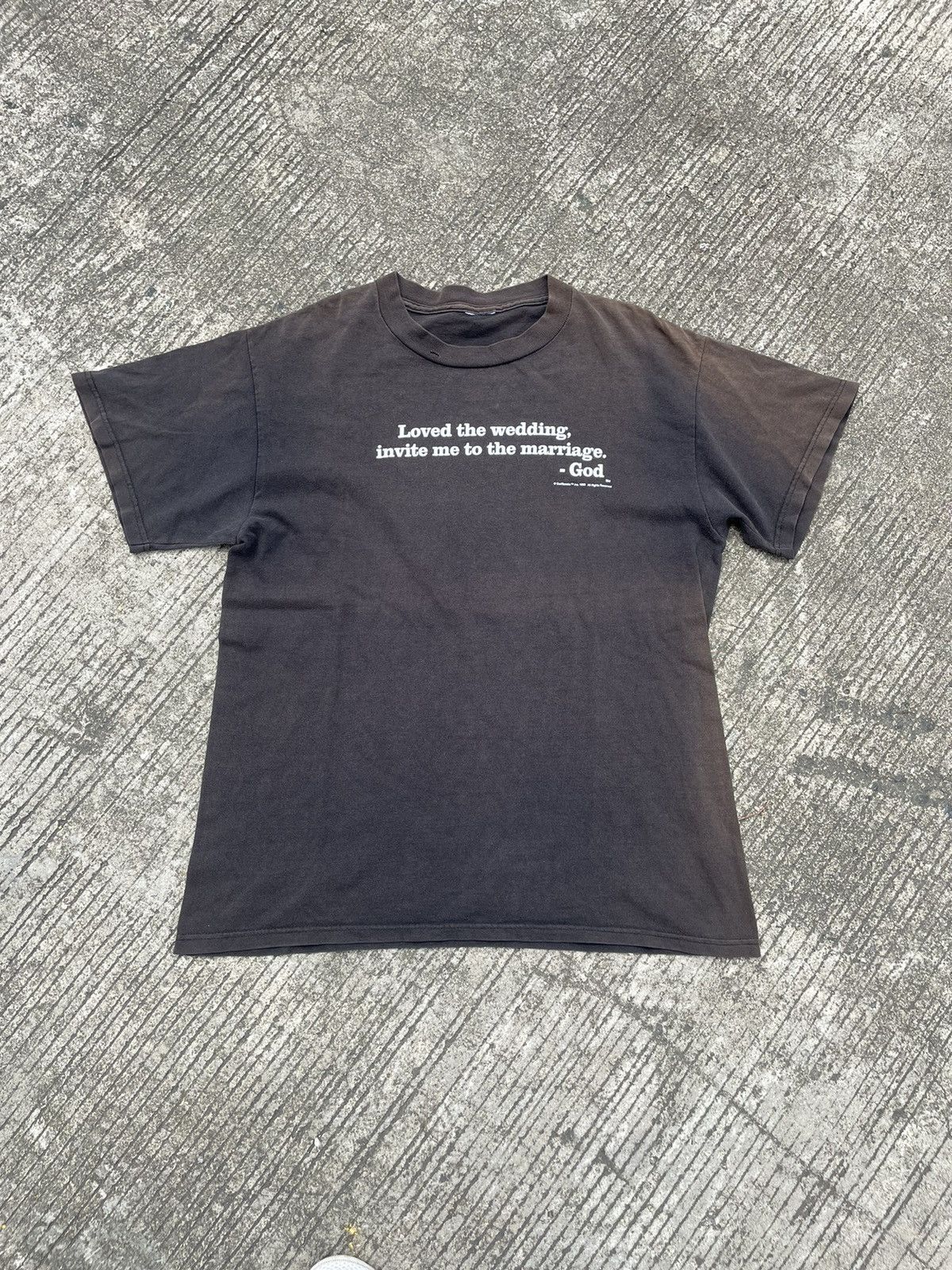Japanese Brand × Vintage Vintage Godspeaks 1999 Slogan Black T-shirt Size US L / EU 52-54 / 3 - 1 Thumbnail