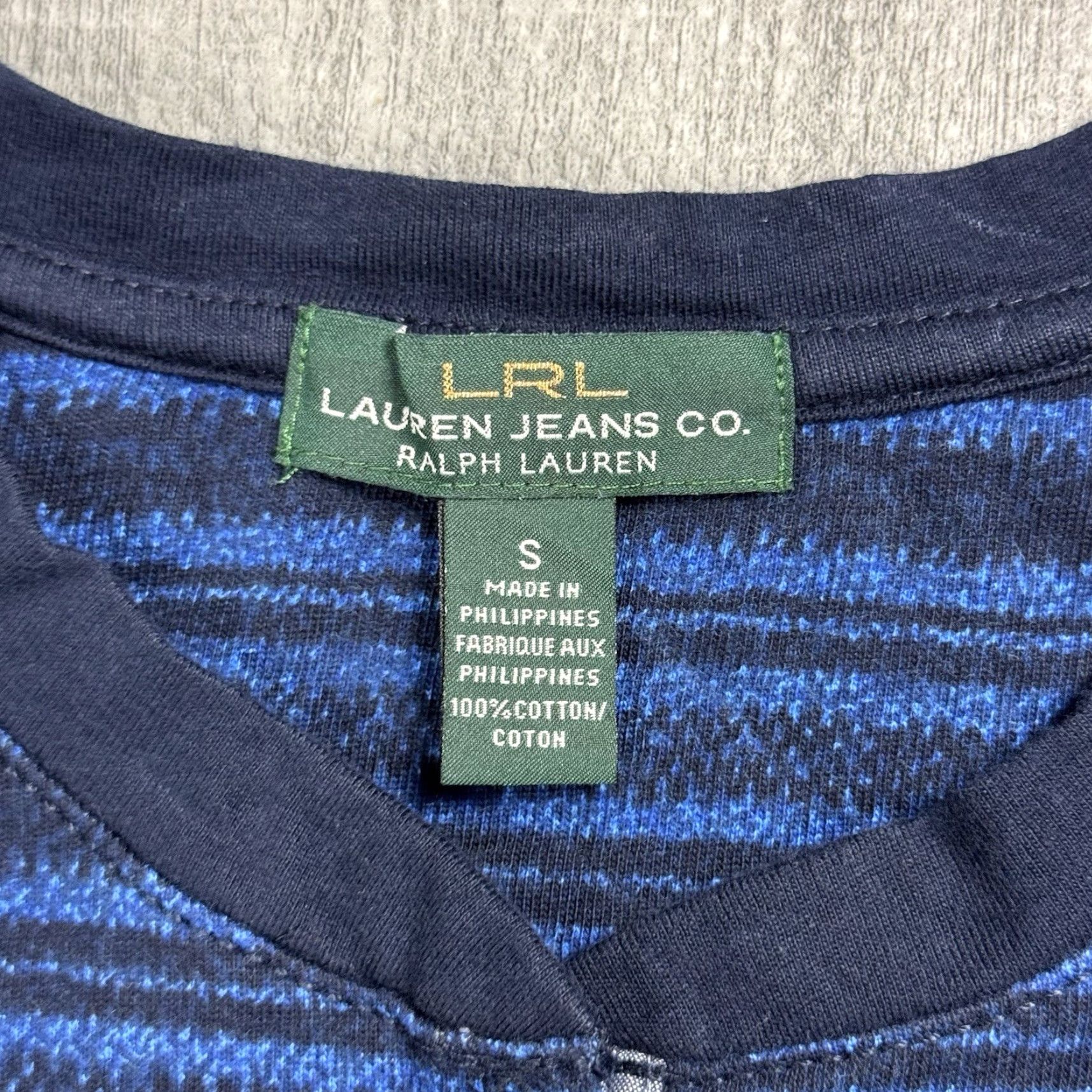 Vintage LAUREN RALPH LAUREN BLUE STRIPE HENLEY DRESS S 3/4 SLEEVE NEW BELT KNIT COTTON SHIRT DRESS casual business formal party 90s? Size S / US 4 / IT 40 - 6 Thumbnail