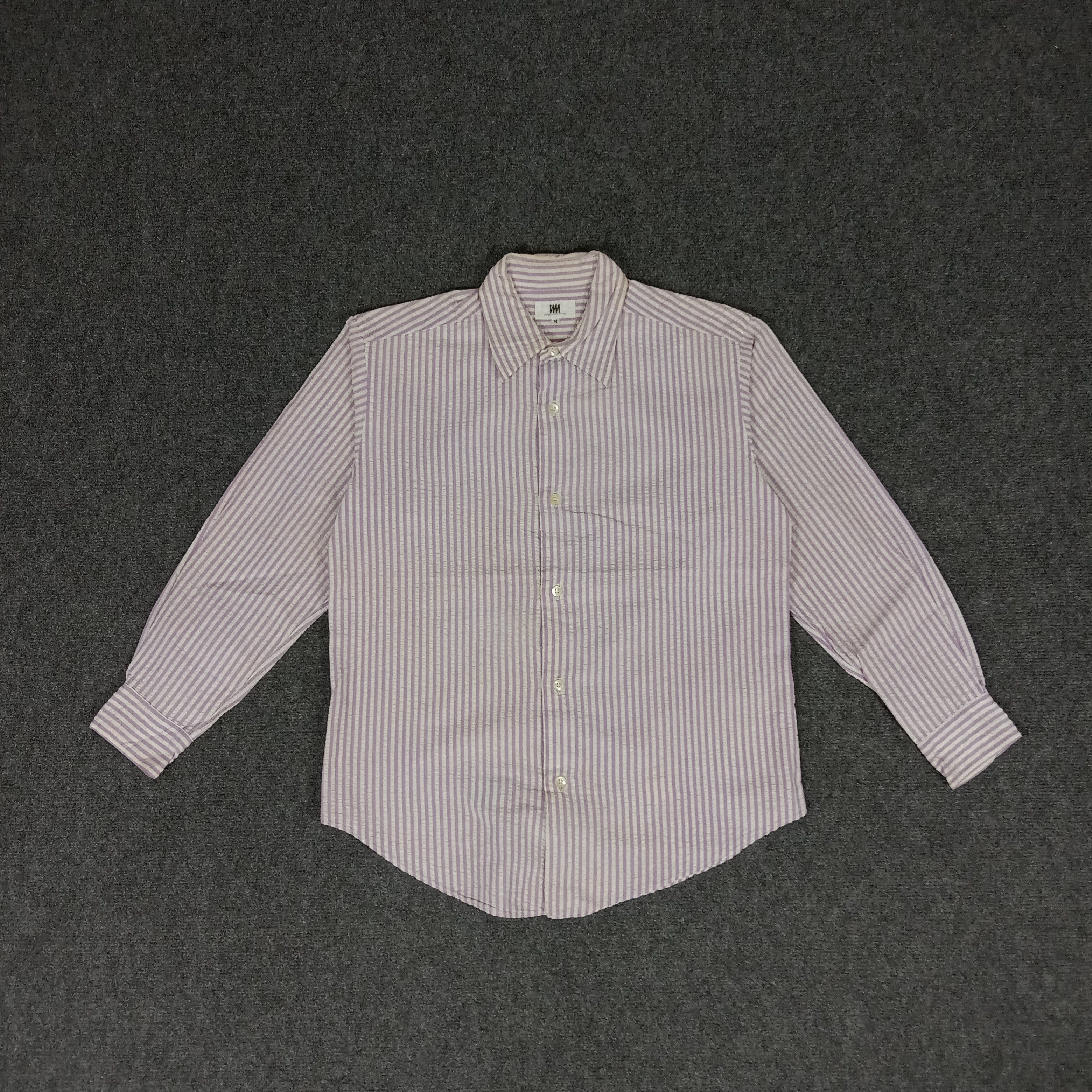 Issey Miyake × Vintage Issey Miyake Japanese Designer Strips Shirt Size US M / EU 48-50 / 2 - 1 Thumbnail