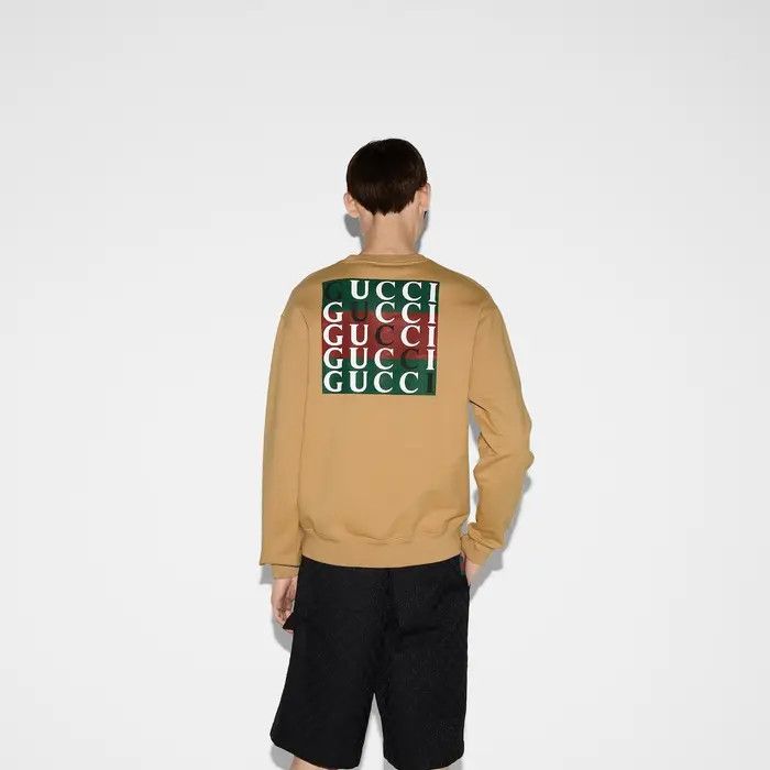Gucci o1s1wg110925 Cotton Jersey Sweatshirt in Camel Size US S / EU 44-46 / 1 - 3 Thumbnail