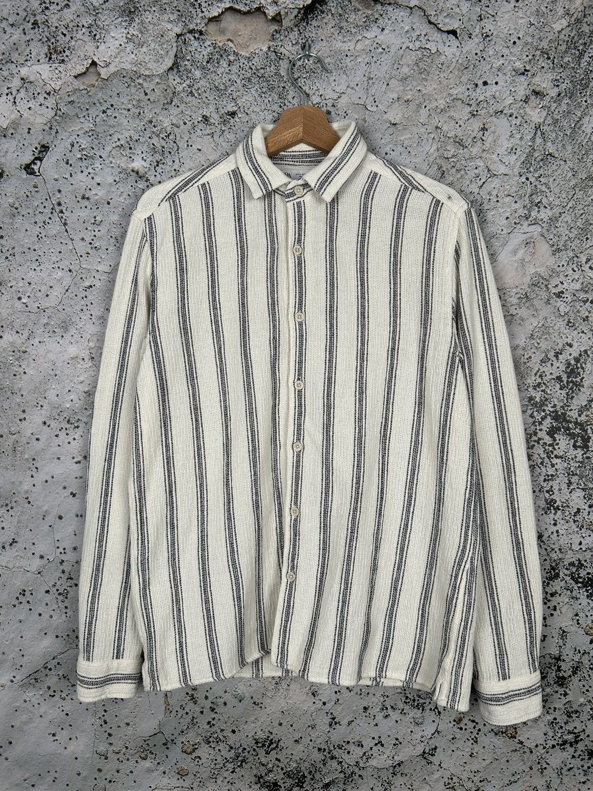 Zara Zara Stripe Shirt Streetwear Avant Garde Hype Summer Size US M / EU 48-50 / 2 - 1 Thumbnail
