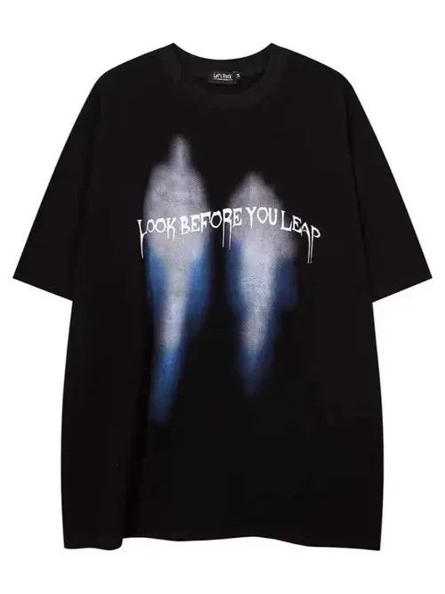 VIBE Loose False Shadow Print Short Sleeve T-Shirt Size US M / EU 48-50 / 2 - 3 Thumbnail