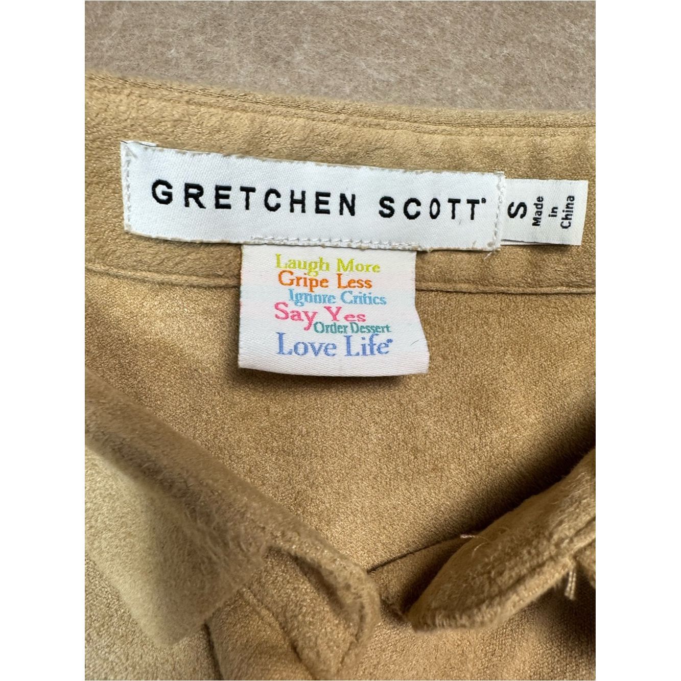 Gretchen Scott Gretchen Scott Faux Suede Button Down Shirt With Ruffle Cuf Size S / US 4 / IT 40 - 7 Thumbnail
