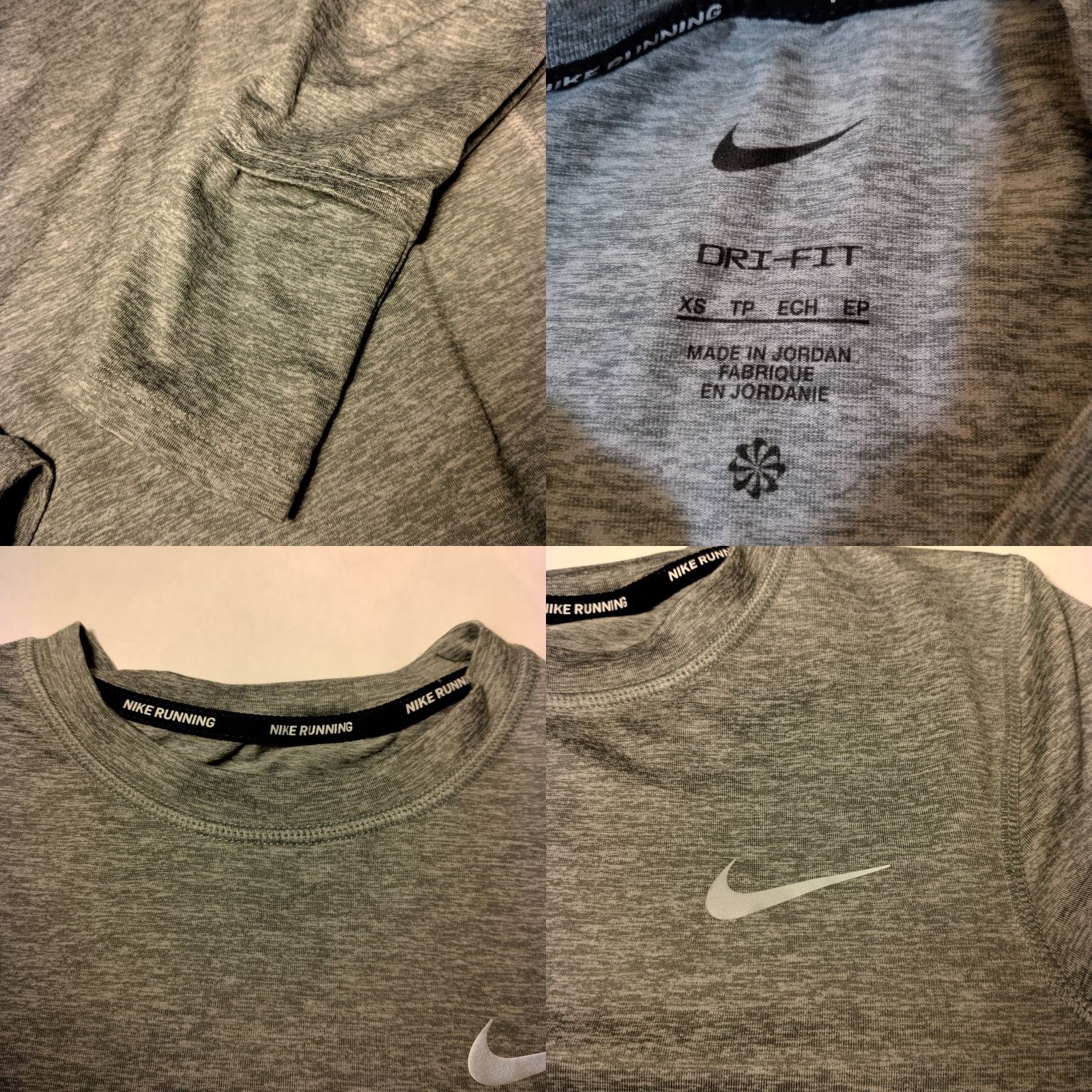 Nike Nike Dri-Fit Shirt Women XS Gray Long Sleeve Running Athletic Performance Size XS / US 0-2 / IT 36-38 - 9 Thumbnail