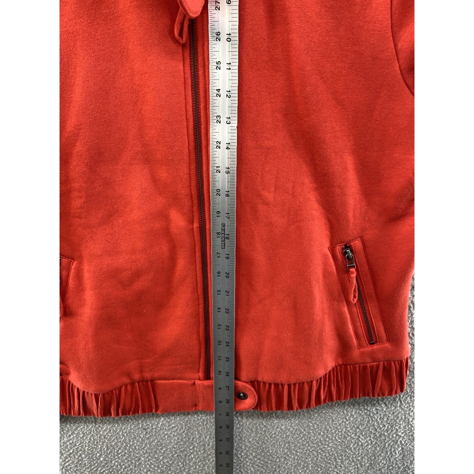 Harley Davidson Harley-Davidson Sweatshirt Women Orange Mock Neck Collared Zip Size 1W Adult Womens Size XS / US 0-2 / IT 36-38 - 6 Thumbnail