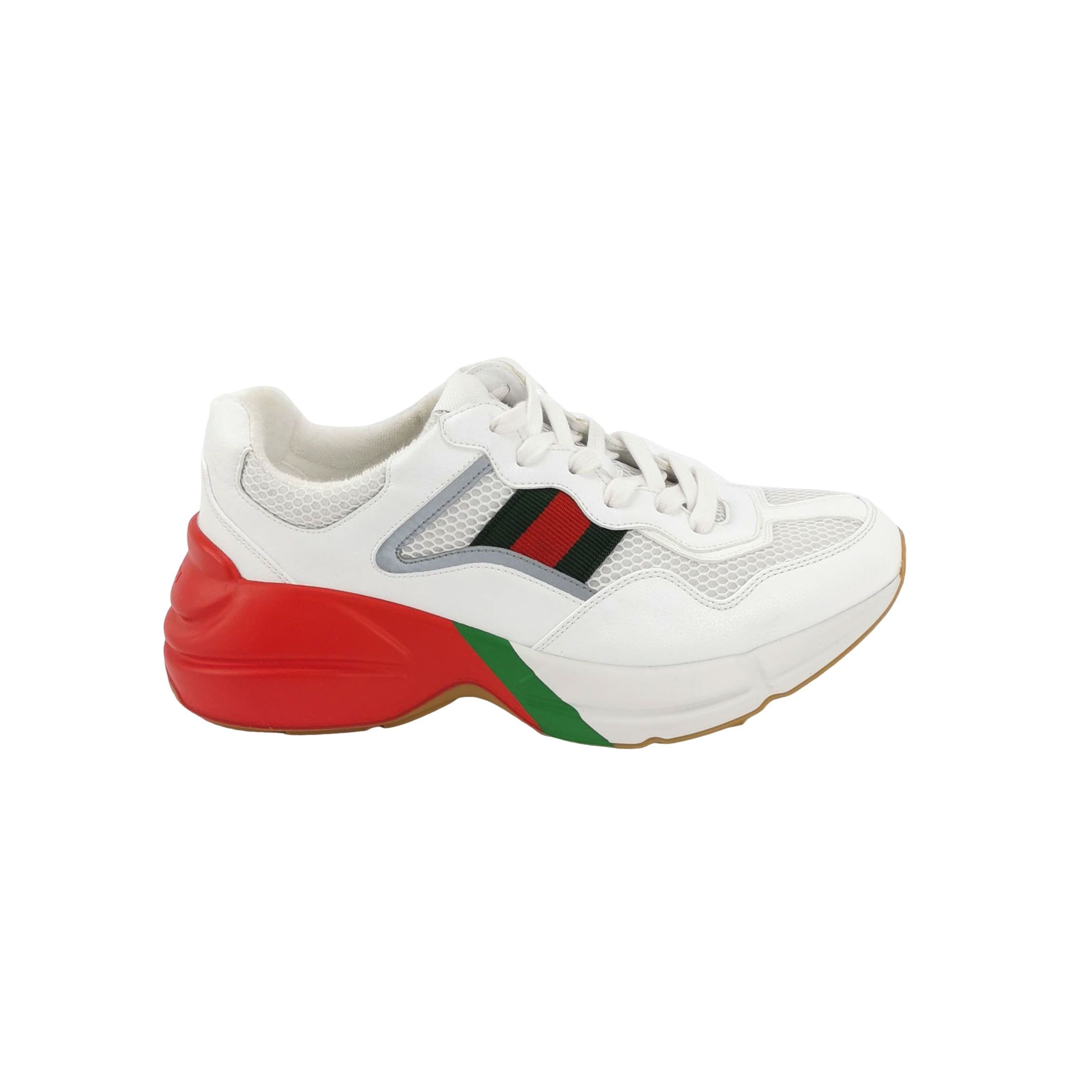 Gucci Gucci Rhyton Mesh Panel Sneakers Size EU 40.5 Size US 7 / EU 40 - 1 Thumbnail