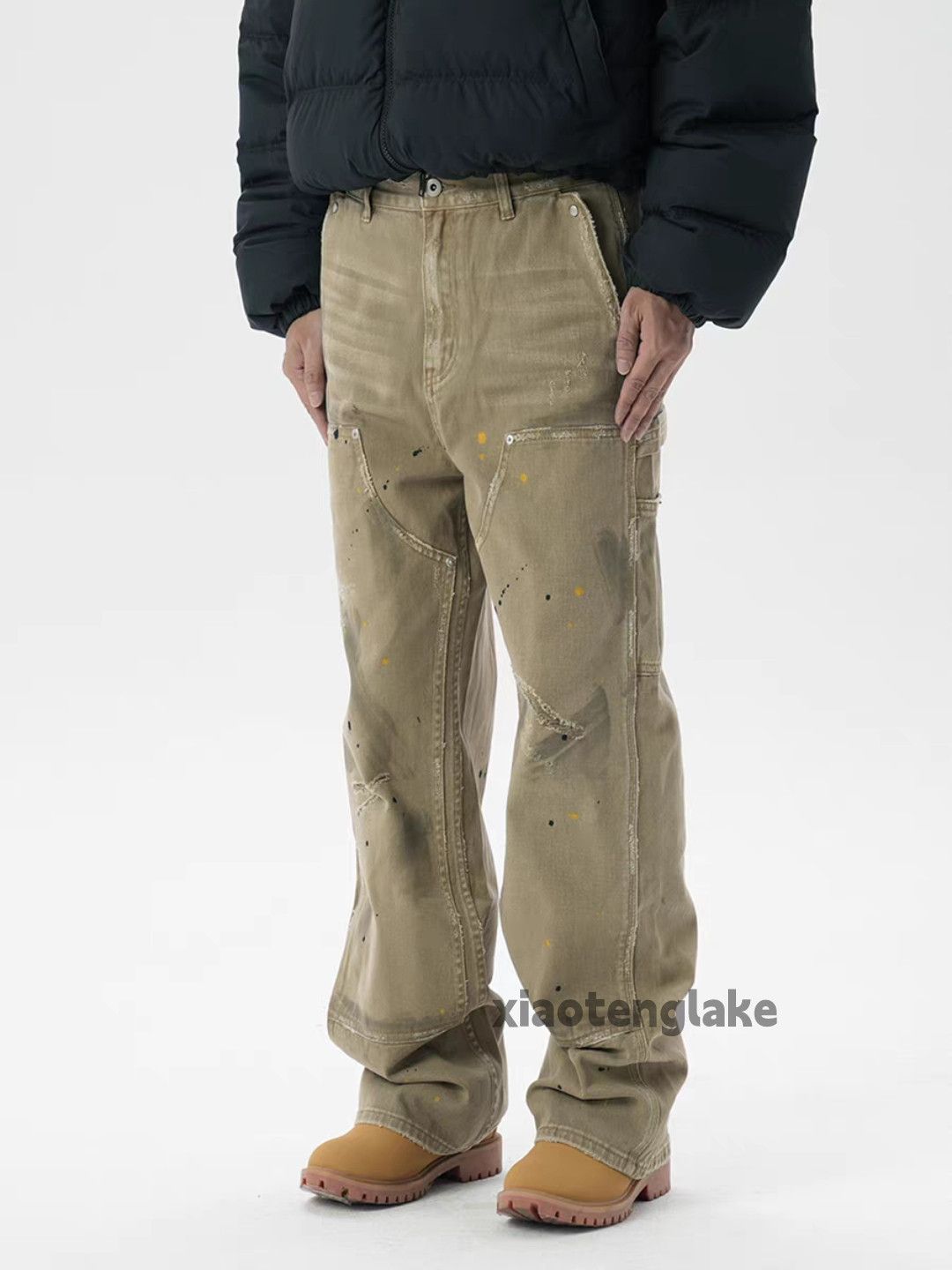 Vintage xtl vintage wide Leg loose baggy carpenter paint pants Size US 30 / EU 46 - 1 Thumbnail