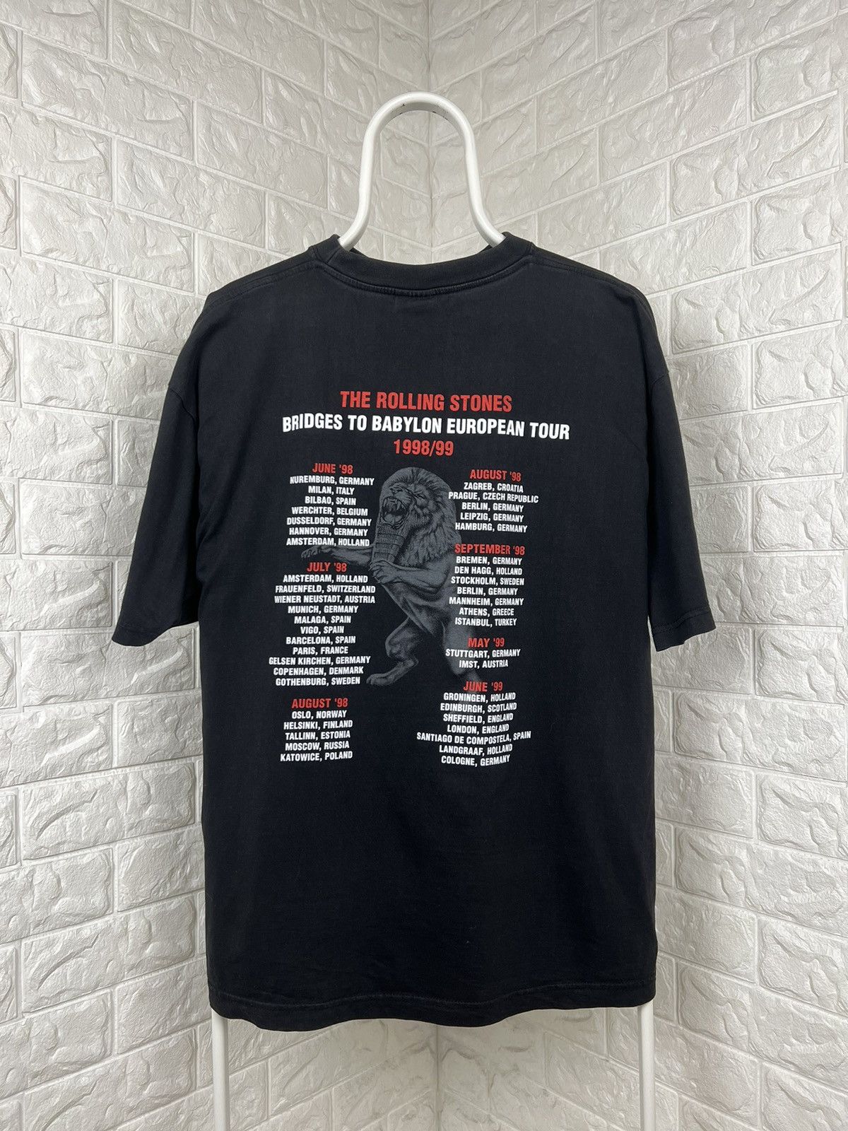 Band Tees × The Rolling Stones × Vintage VINTAGE 1998/99 THE ROLLING STONES BRIDGES TO BABYLON TOUR Size US XL / EU 56 / 4 - 2 Thumbnail