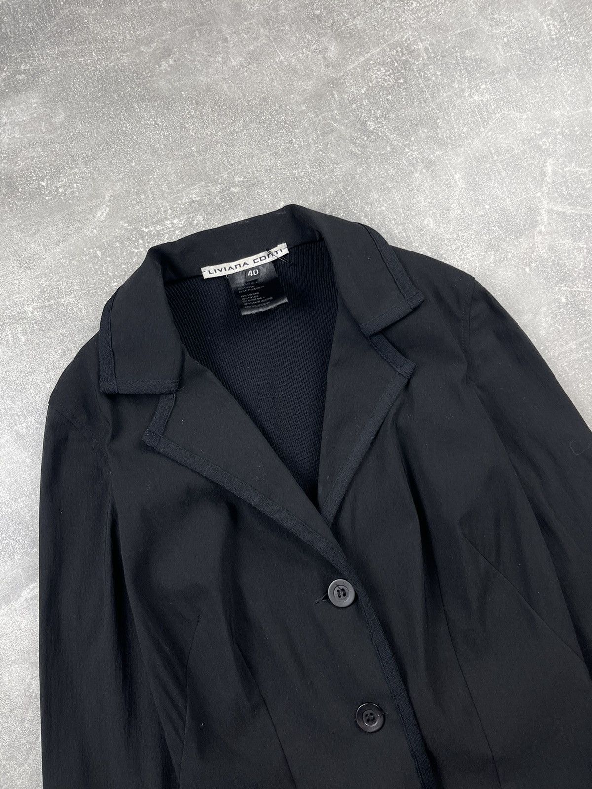 Other Liviana Conti Minimal Tailored Stretch Black Blazer Size S / US 4 / IT 40 - 5 Thumbnail