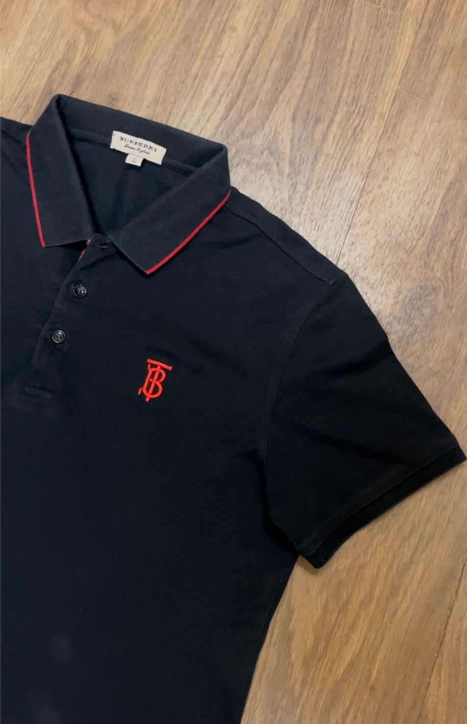 Burberry × Vintage Polo Burberry London s-hirt M Black Size US M / EU 48-50 / 2 - 3 Thumbnail