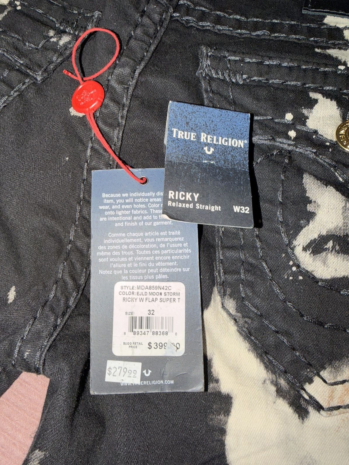 True Religion True Religion Ricky relaxed fit Denim Size US 32 / EU 48 - 6 Thumbnail