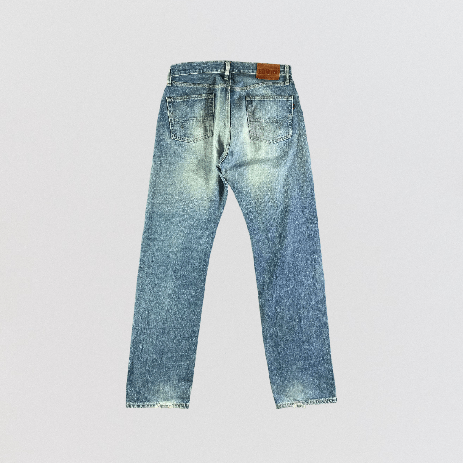 Edwin Vintage Blue Wash Edwin 505 Selvedge Jeans-JM3655 Size US 33 - 2 Thumbnail