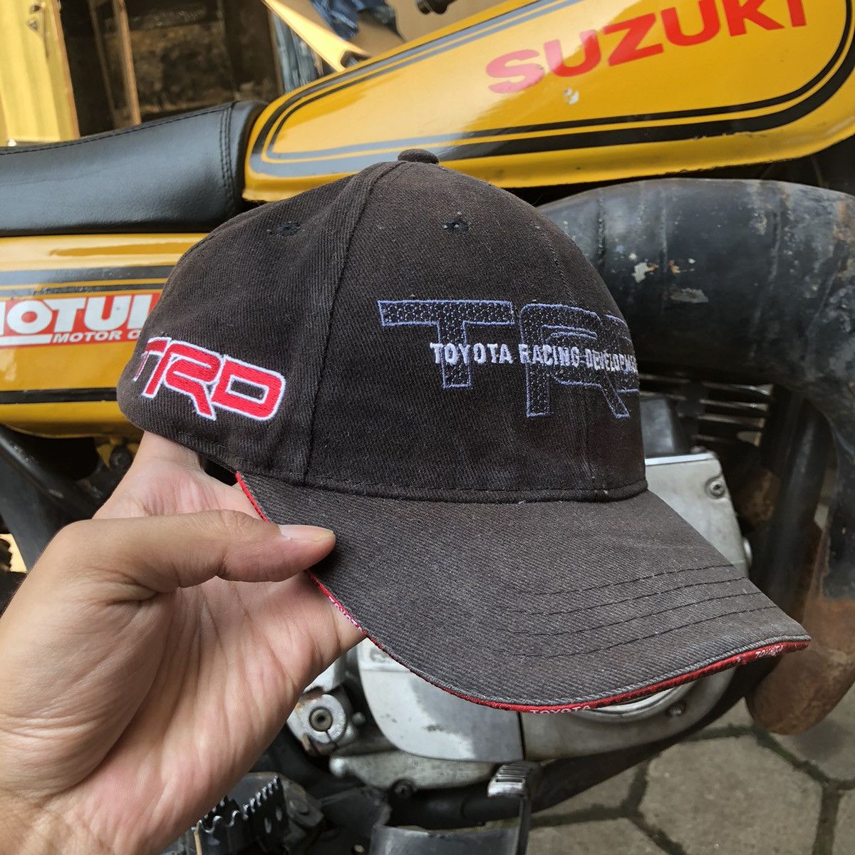 Japanese Brand Vintage Racing TRD Toyota Racing Development Sunfaded Hat Size ONE SIZE - 2 Thumbnail