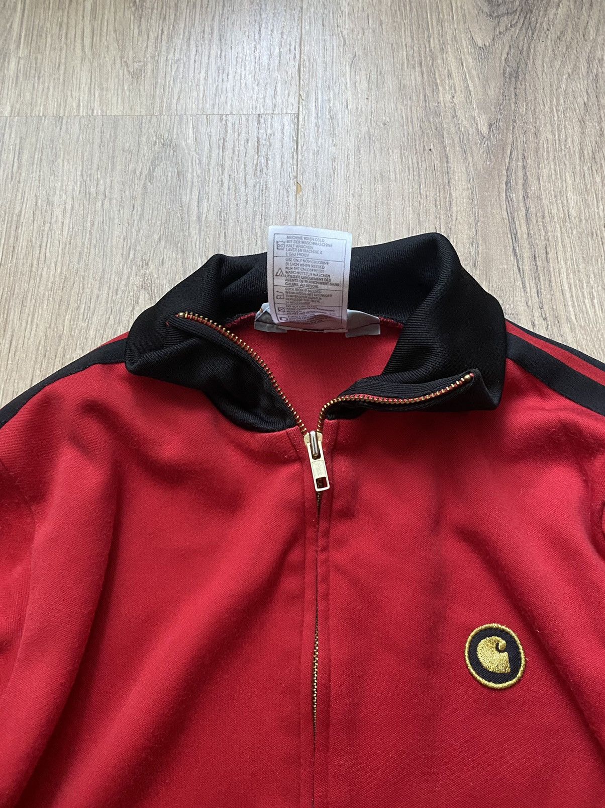Carhartt × Vintage Vintage Carhartt Y2K track top rare zip jacket in red Size S / US 4 / IT 40 - 5 Thumbnail
