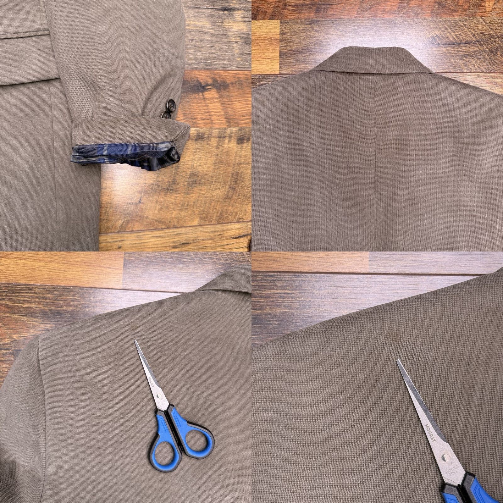 Ralph Lauren Lauren Ralph Lauren Blazer 40R Taupe Sport Coat Men Regular Chest 42 2-Button Notch Lapel Solid Microfiber Polyester Dry Clean Only Vintage No N/A Size 40R - 8 Thumbnail
