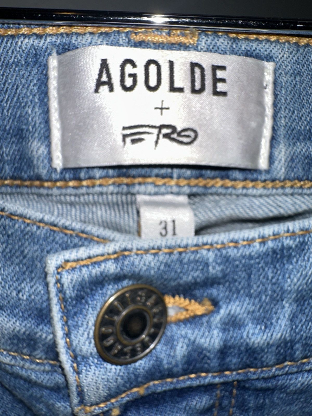A$AP Rocky × Agolde AGOLDE x Asap Ferg Selvedge Jeans Size US 31 - 4 Thumbnail