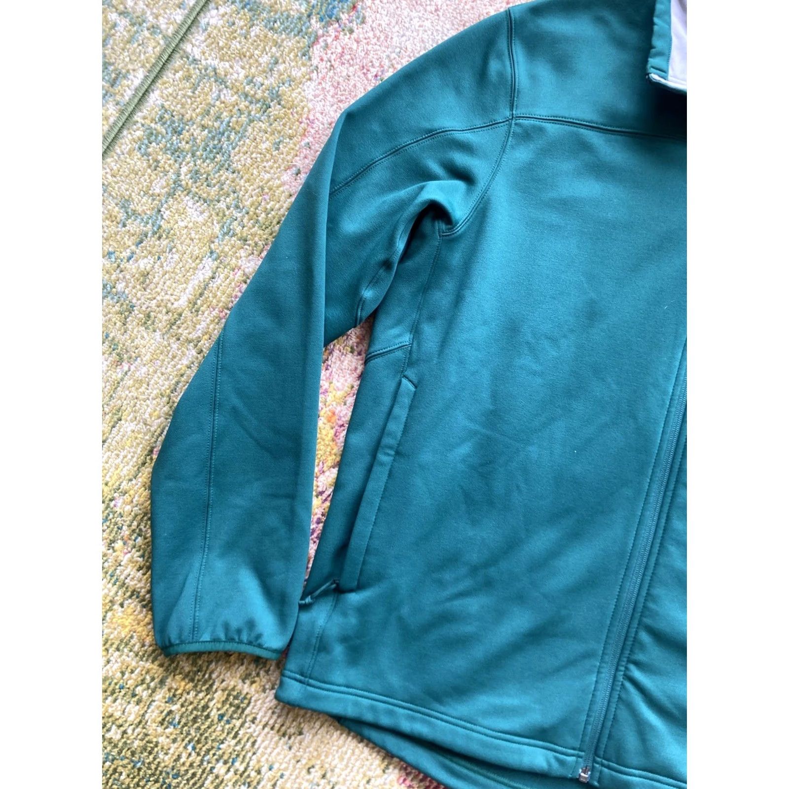 The North Face The North Face Mens Performance Jacket Green Sz XL 200 WT Cinder Full Zip Fleece Size US XL / EU 56 / 4 - 2 Thumbnail