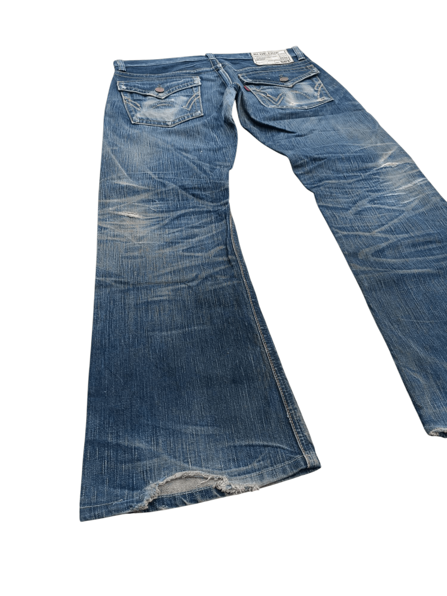 Edwin × Japanese Brand Edwin 503 Flare Jeans Distressed Jeans E248 Size US 35 - 11 Thumbnail