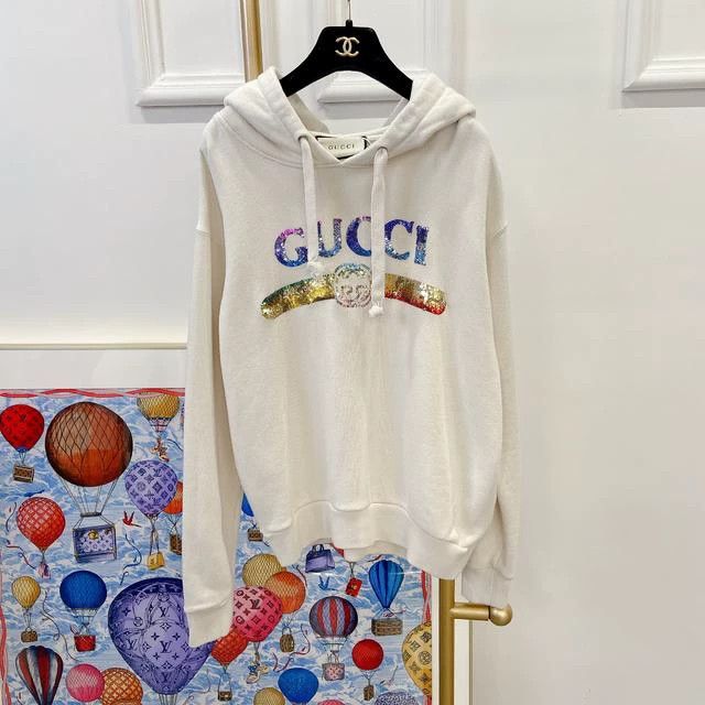 Gucci Gucci Beige sequin letter sweatshirt Size US XS / EU 42 / 0 - 1 Thumbnail
