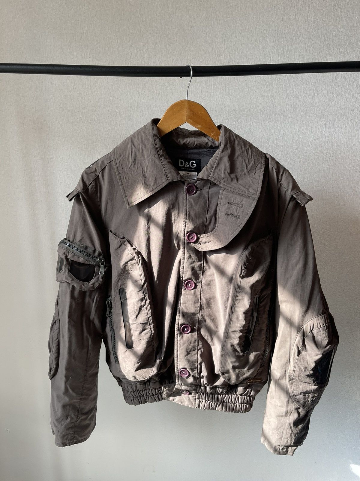 Vintage Dolce & Gabbana Bomber Flight Jacket 97 Size US L / EU 52-54 / 3 - 7 Thumbnail
