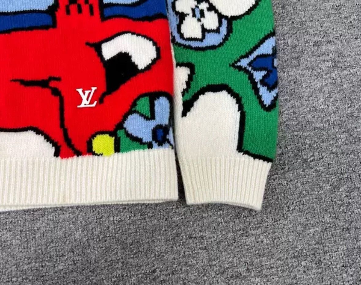 Louis Vuitton Louis Vuitton Lv cartoon puzzle portrait sweater Size US M / EU 48-50 / 2 - 4 Thumbnail