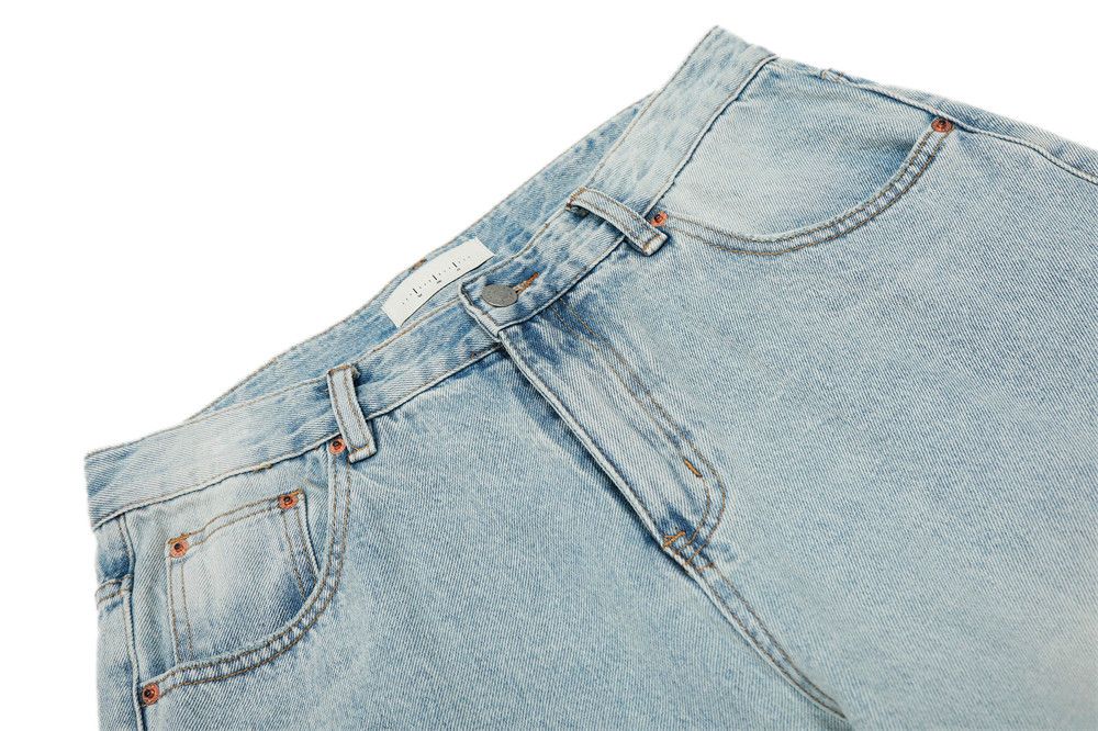 Japanese Brand × Jean Retro punk loose straight men's distressed casual jeans Size US 32 / EU 48 - 4 Thumbnail