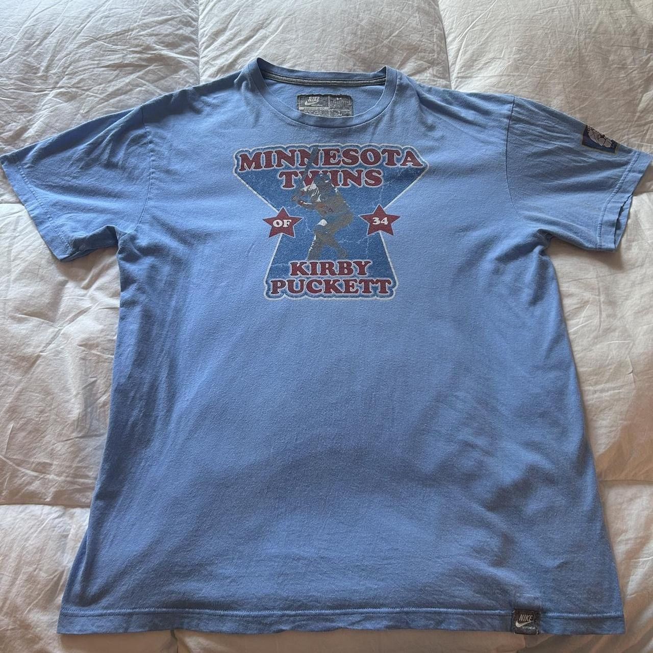 Nike Vintage 90’s Nike x MLB Kirby Puckett T-shirt Size US L / EU 52-54 / 3 - 1 Thumbnail