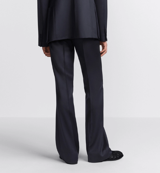 Dior o1w1db11225 443C13 Flared Pant in Navy Blue Size US 34 / EU 50 - 6 Thumbnail