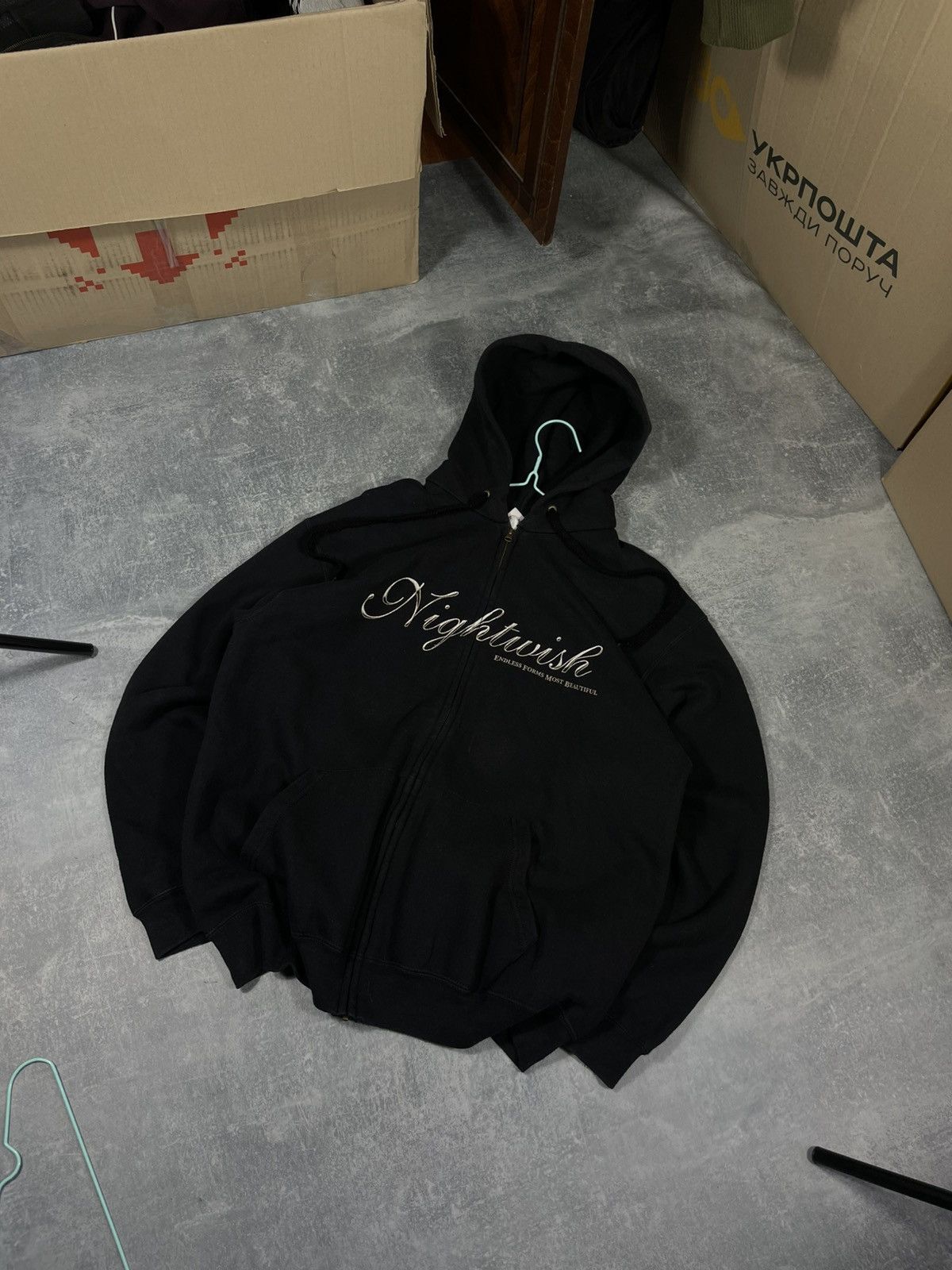 Fruit Of The Loom 2015 Nightwish big logo zip hoodie /Fruit of the loom hoodie Size US L / EU 52-54 / 3 - 2 Thumbnail
