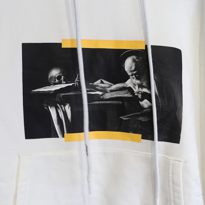 Off-White o1rshd1 Caravaggio Saint Jerome Writing Print Hoodie Size US XS / EU 42 / 0 - 8 Thumbnail