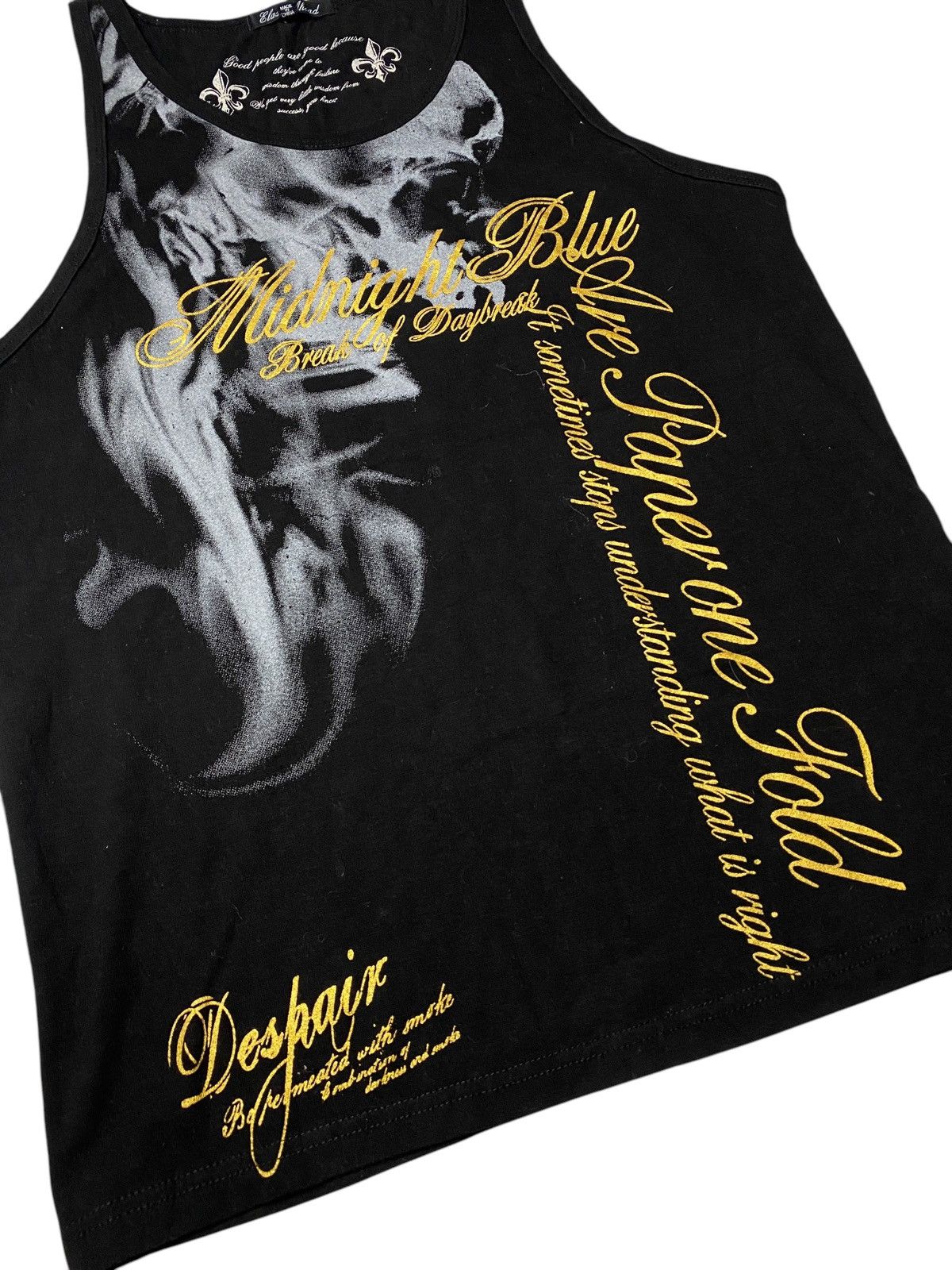 If Six Was Nine × Japanese Brand × Le Grande Bleu (L.G.B.) 2000's Clash Ahead Poem Tribal Tanktop Size US S / EU 44-46 / 1 - 4 Thumbnail