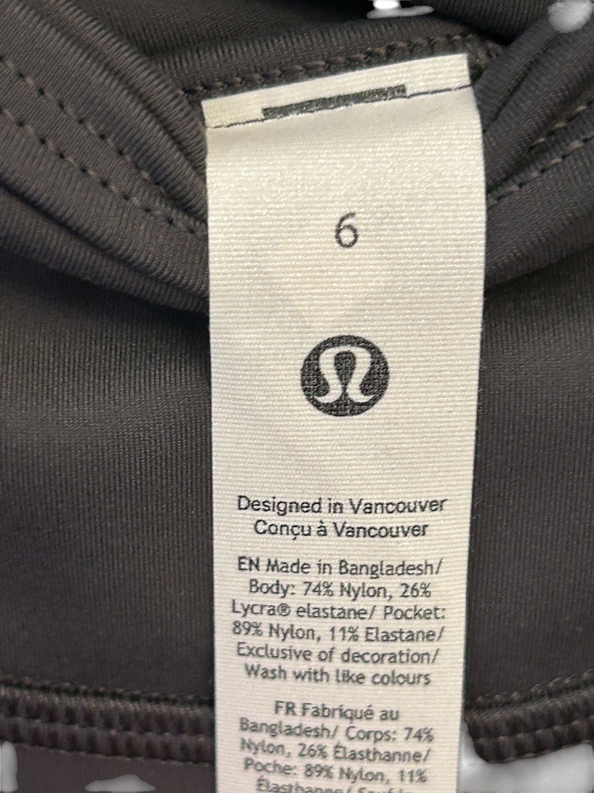 Lululemon Lululemon Wunder Under SmoothCover Tight 25" 6 Graphite Grey Size 28" / US 6 / IT 42 - 6 Thumbnail