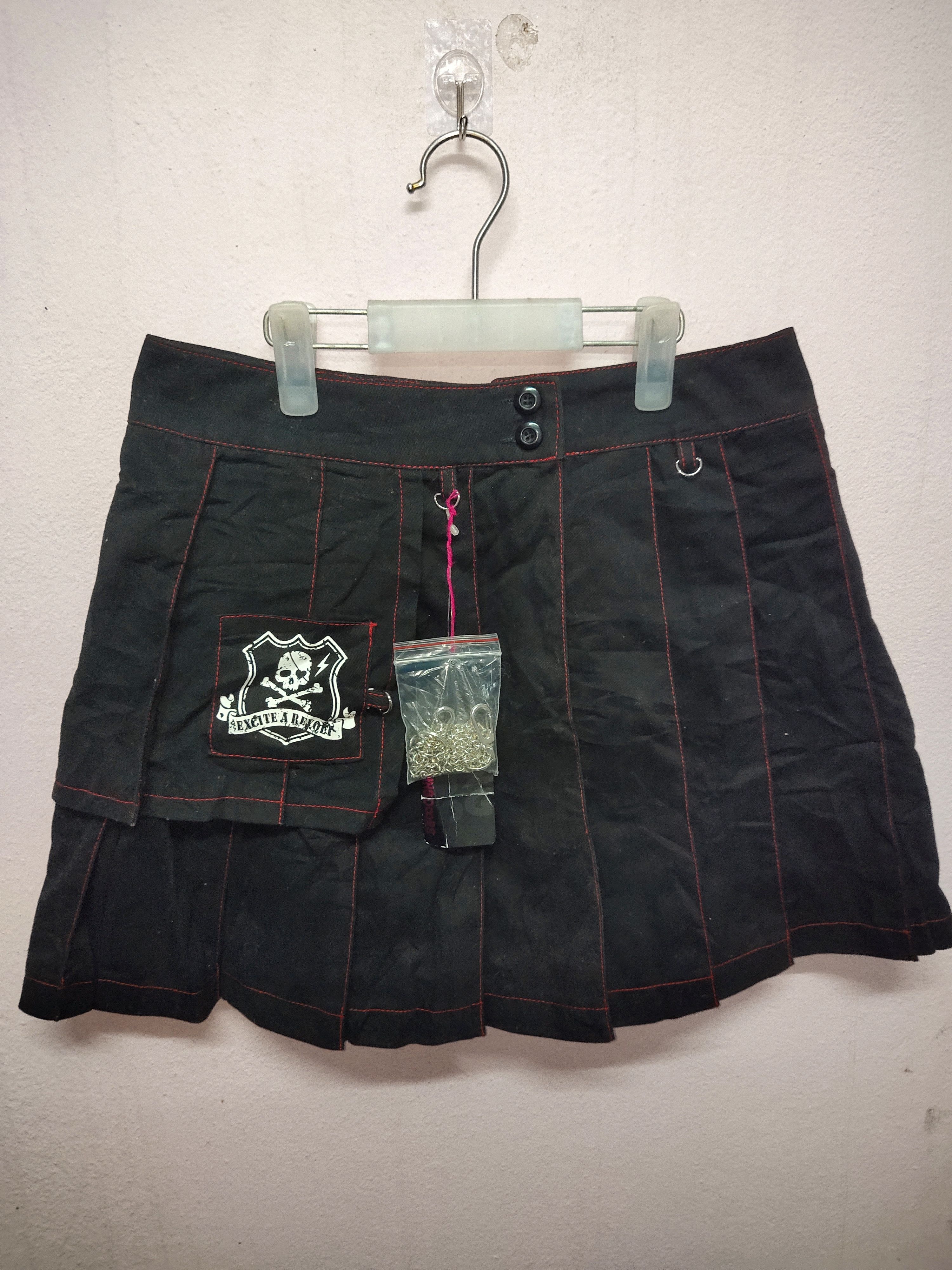 image of Seditionaries Mad Punks Style Skirt in Black, Women's (Size 26)