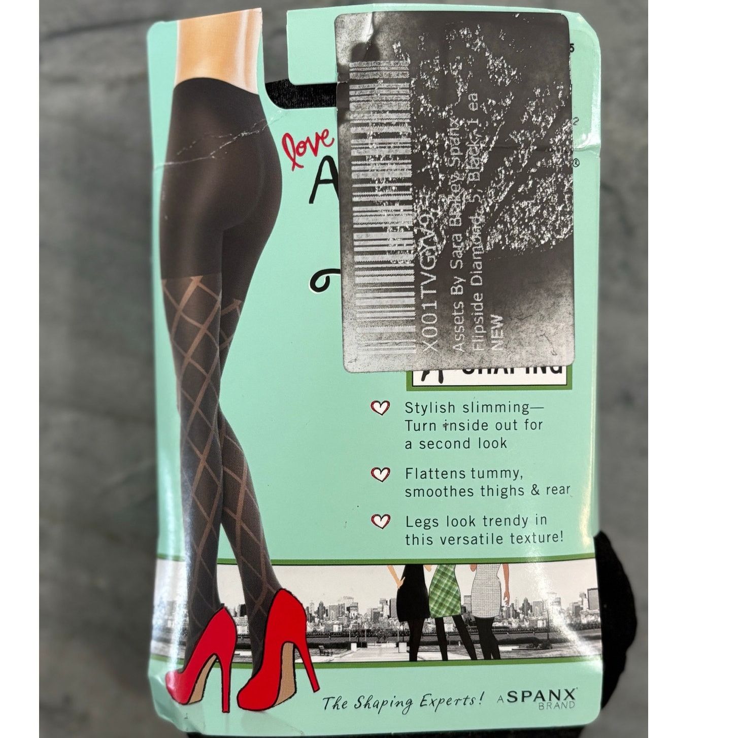 Other Spanx Assets Tights Flipside Diamond Reversible Shaping SZ 5 Size ONE SIZE - 1 Thumbnail