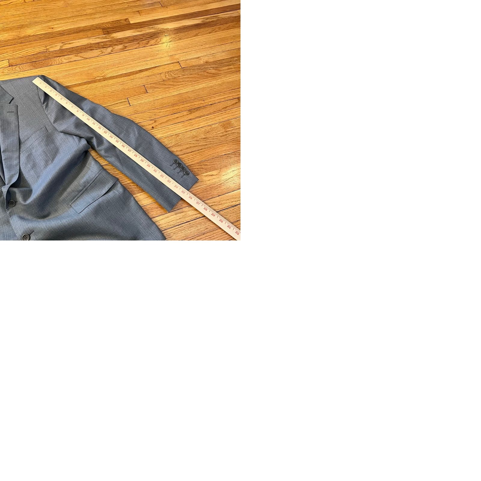 Kenzo ENZO Sport Coat Blazer Mens 44 Regular Gray Striped Two Button Double Vented Coat Mens Blazer 44 Gray Enzo Sport Coat Size 44R - 9 Thumbnail