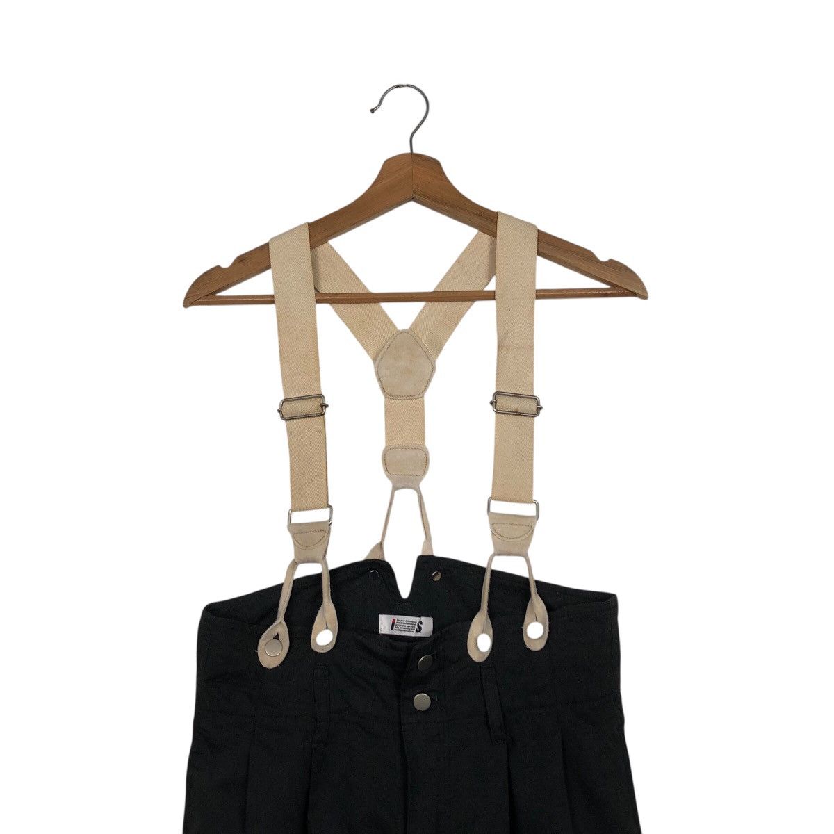 Issey Miyake Archival Issey Miyake High Waist Wide Leg Suspender Trousers Size US 30 / EU 46 - 4 Thumbnail