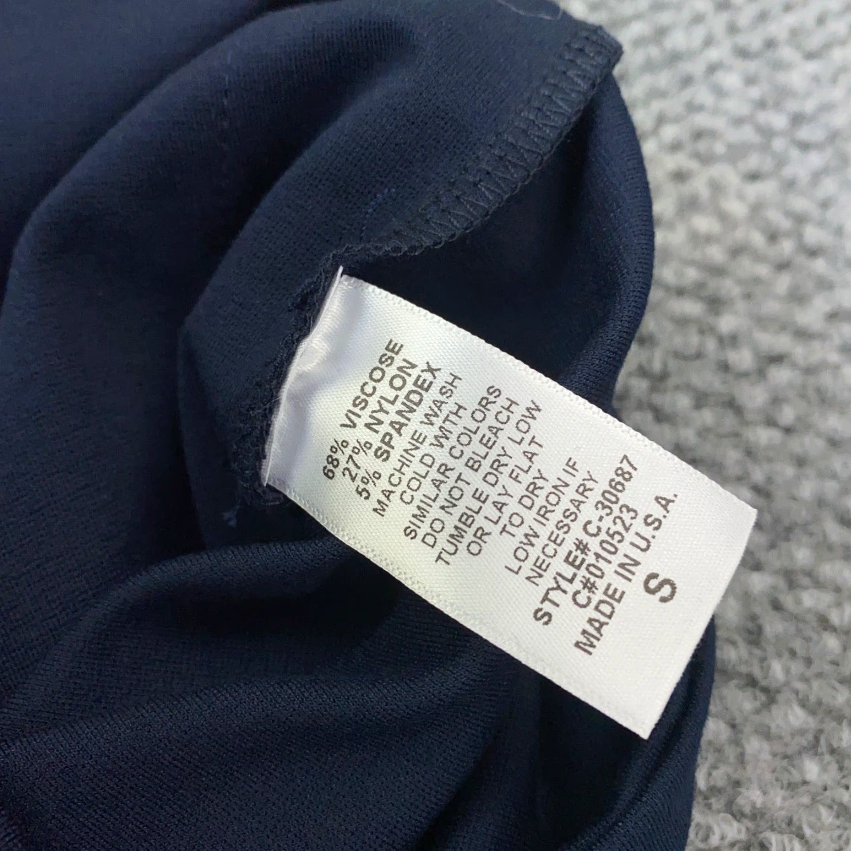Vintage Chatoyant Womens Leggings Small Blue Mid Rise Pockets Stretch Size 28" / US 6 / IT 42 - 7 Thumbnail