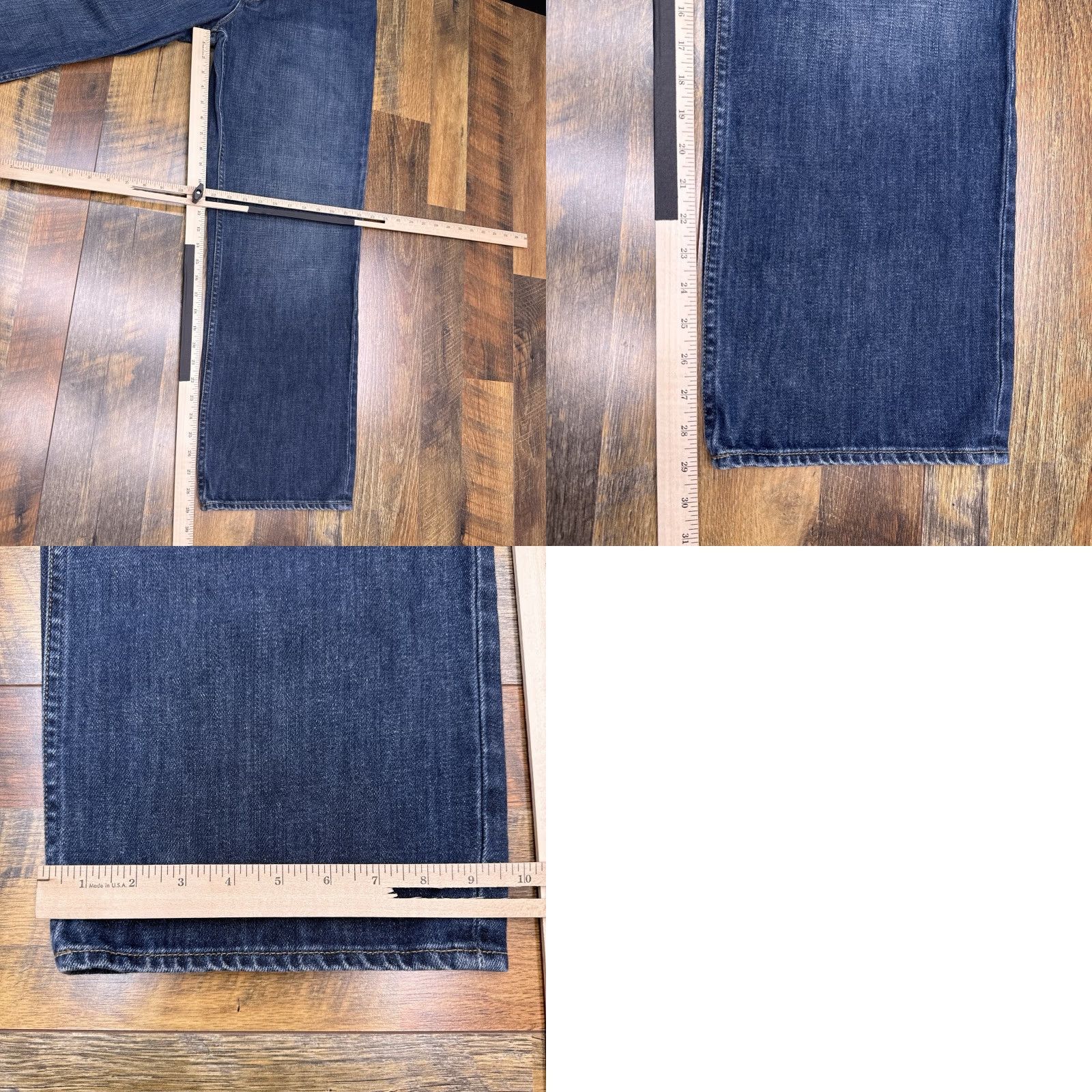 J.Crew VINTAGE J.CREW Jeans 33x30 Mid Rise Relaxed Fit Button Zip Cotton Denim 5-Pocket Blue USA 60737 Mens Size US 33 - 9 Thumbnail
